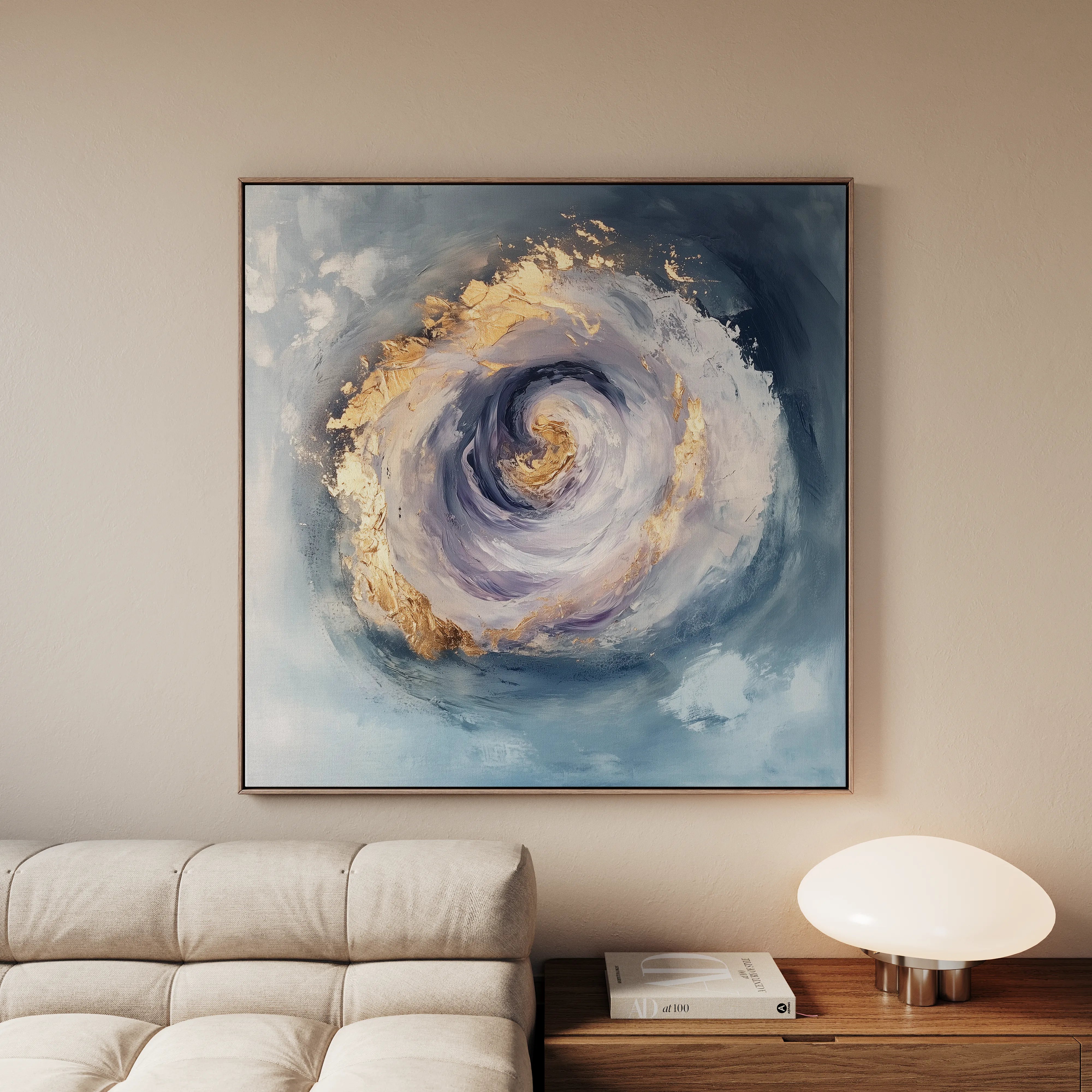Abstract 937 Canvas Art 60 x 60 cm / Black