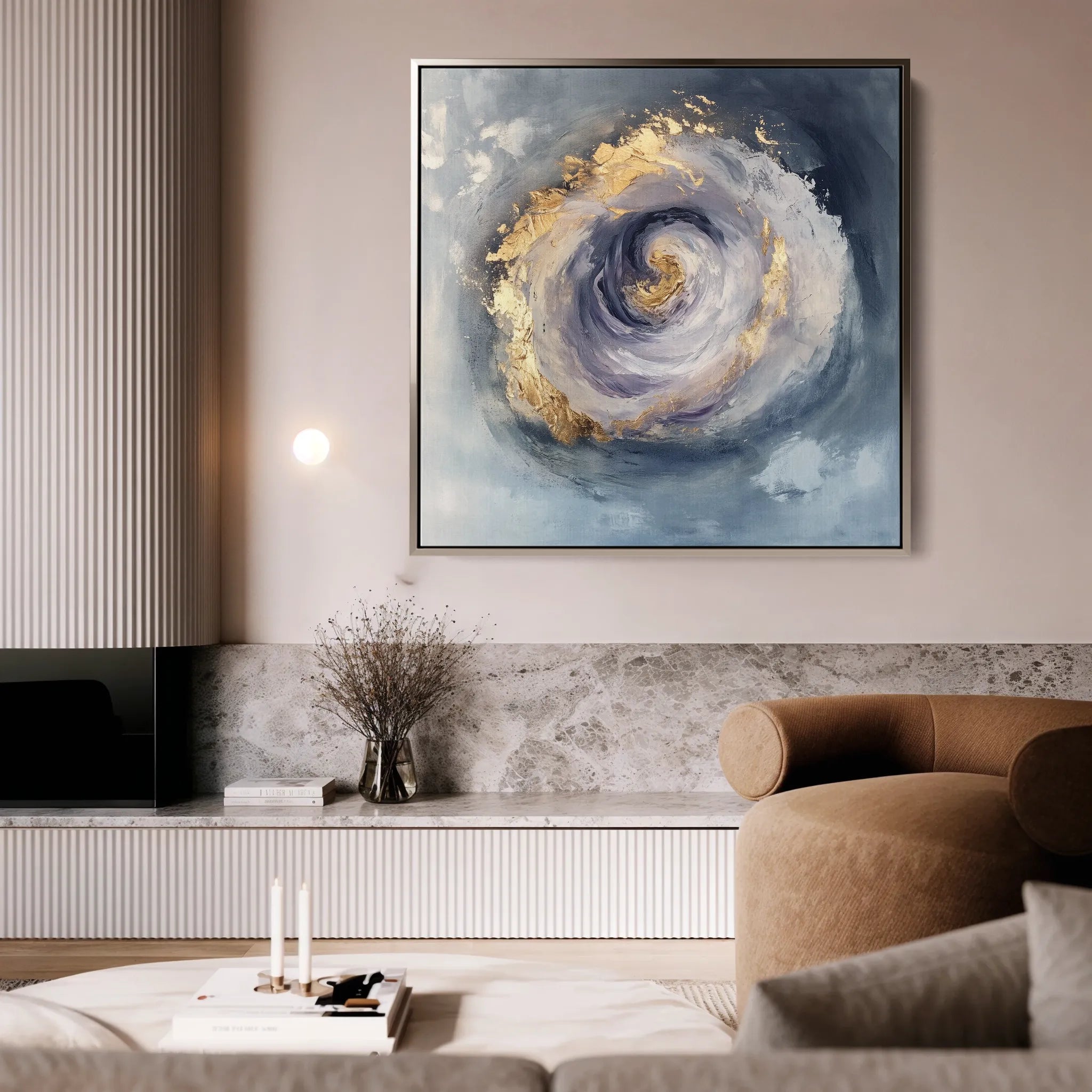 Abstract 937 Canvas Art 60 x 60 cm / Black