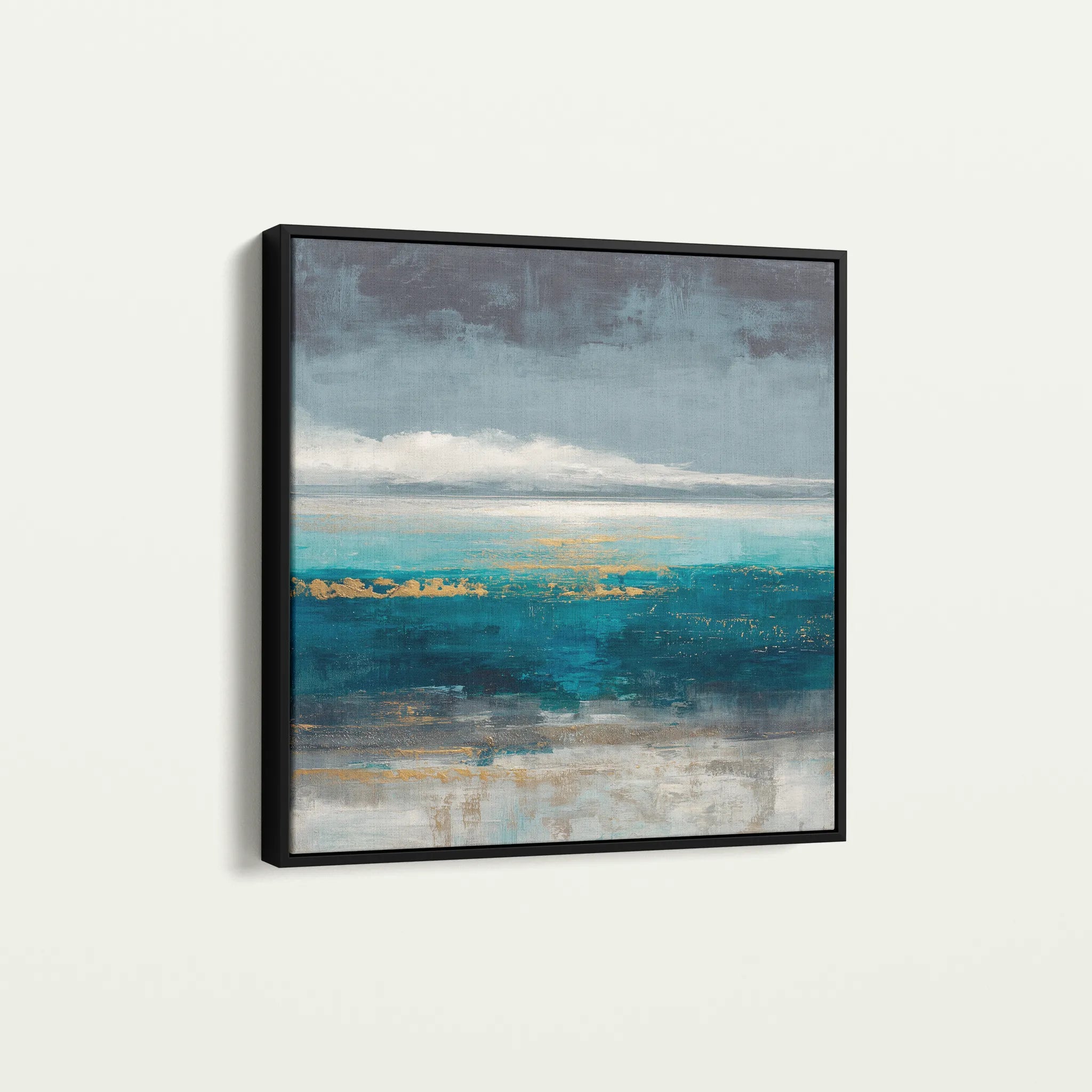 Abstract 940 Canvas Art 60 x 60 cm / Black
