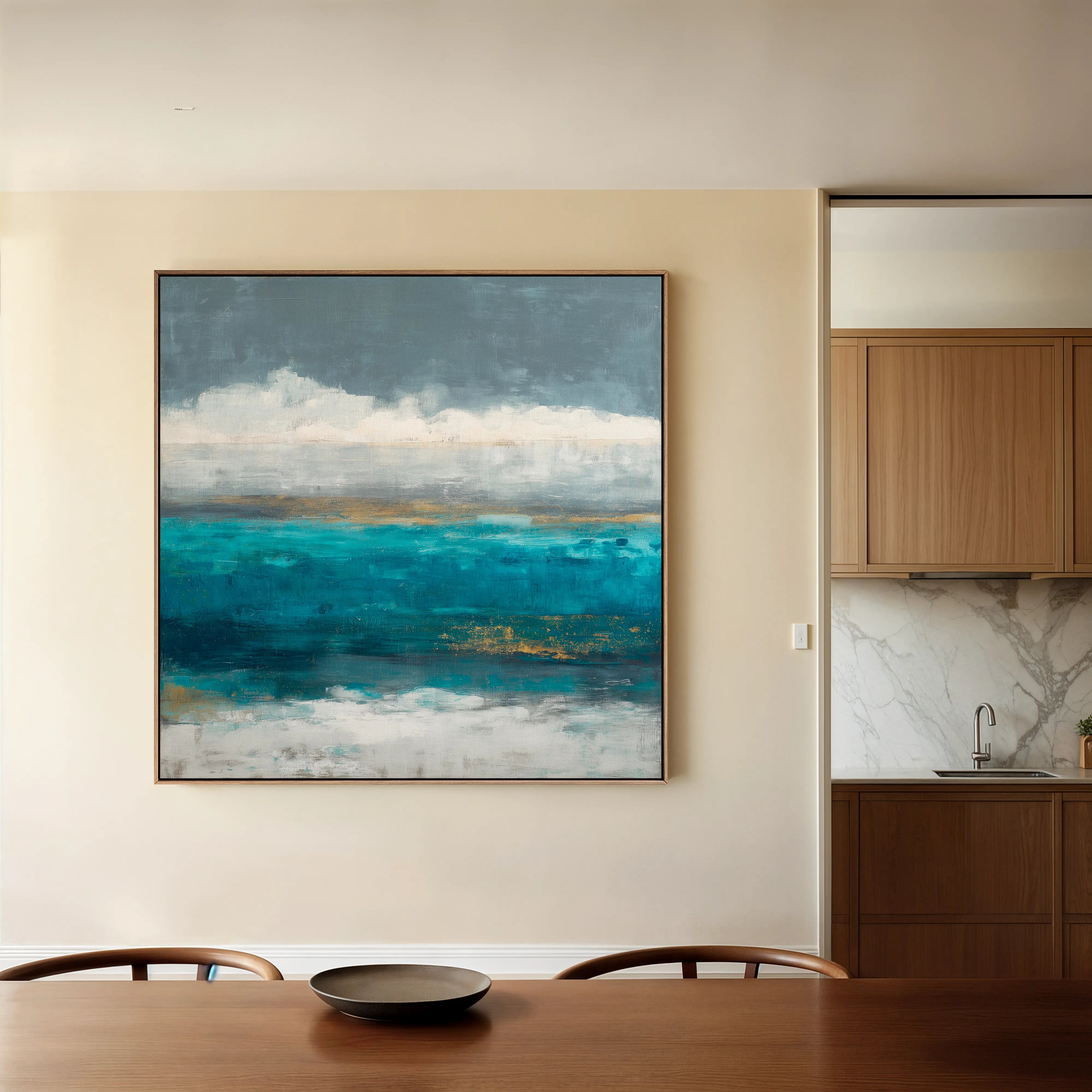 Abstract 941 Canvas Art 60 x 60 cm / Black