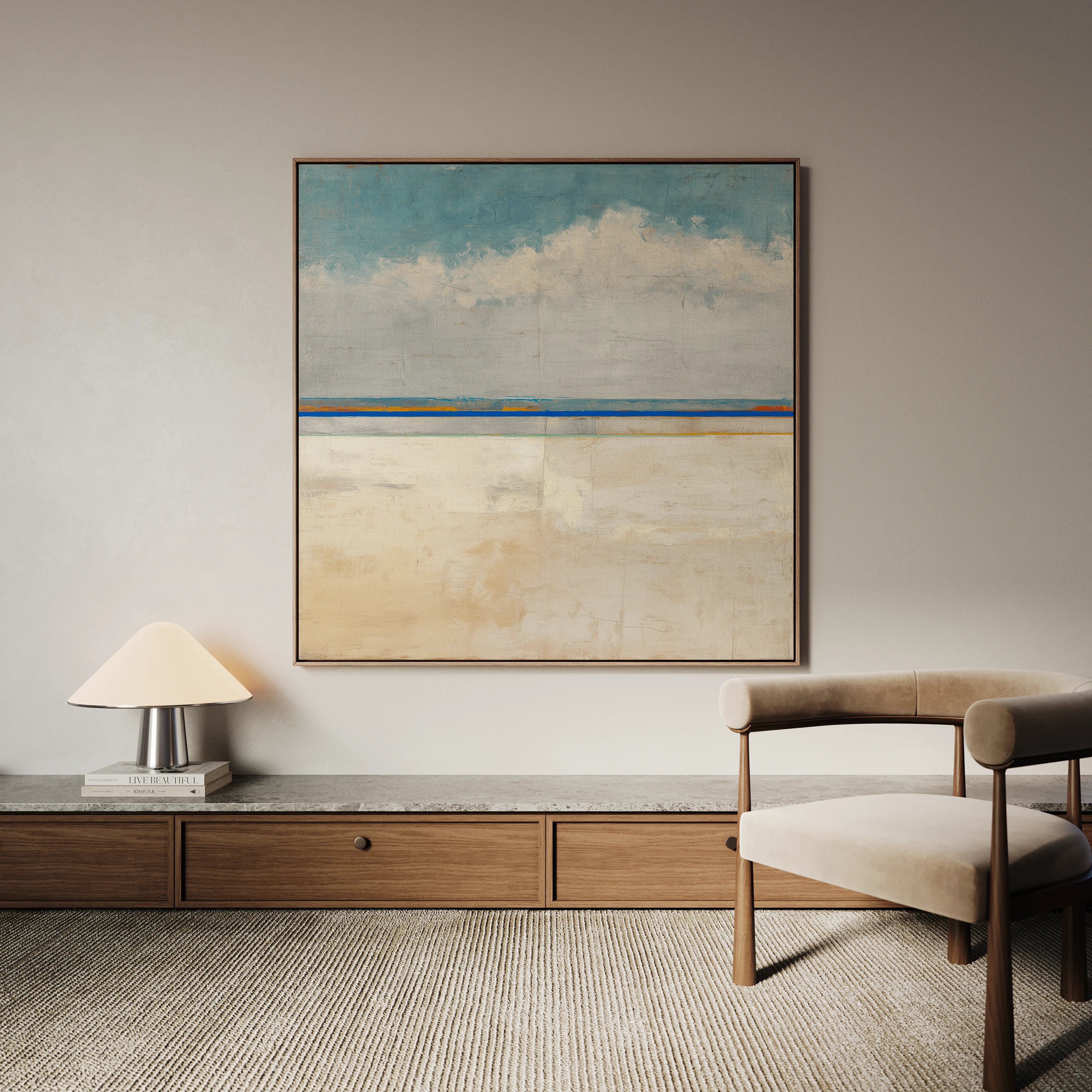 Abstract 942 Canvas Art 60 x 60 cm / Black