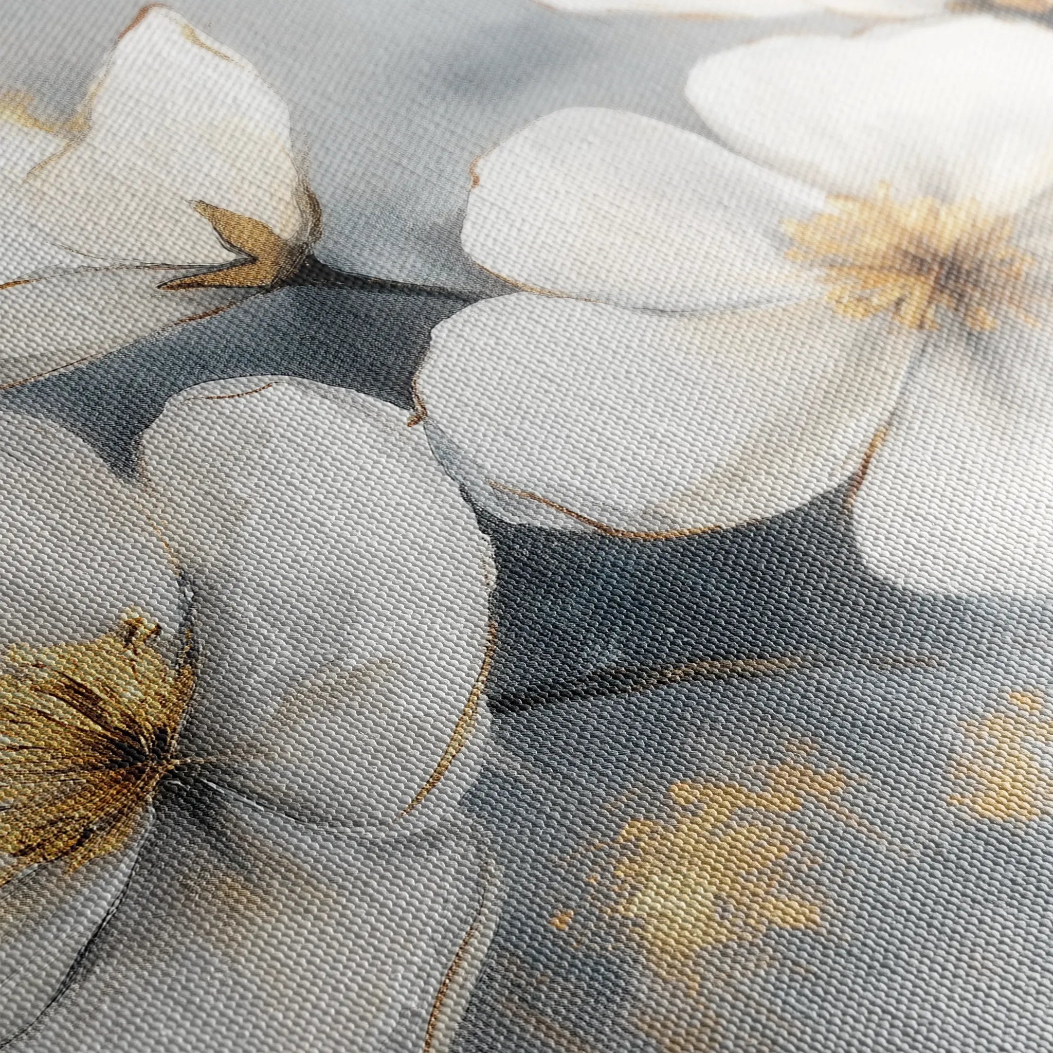 Floral 942 Canvas Art 60 x 40 cm / Black