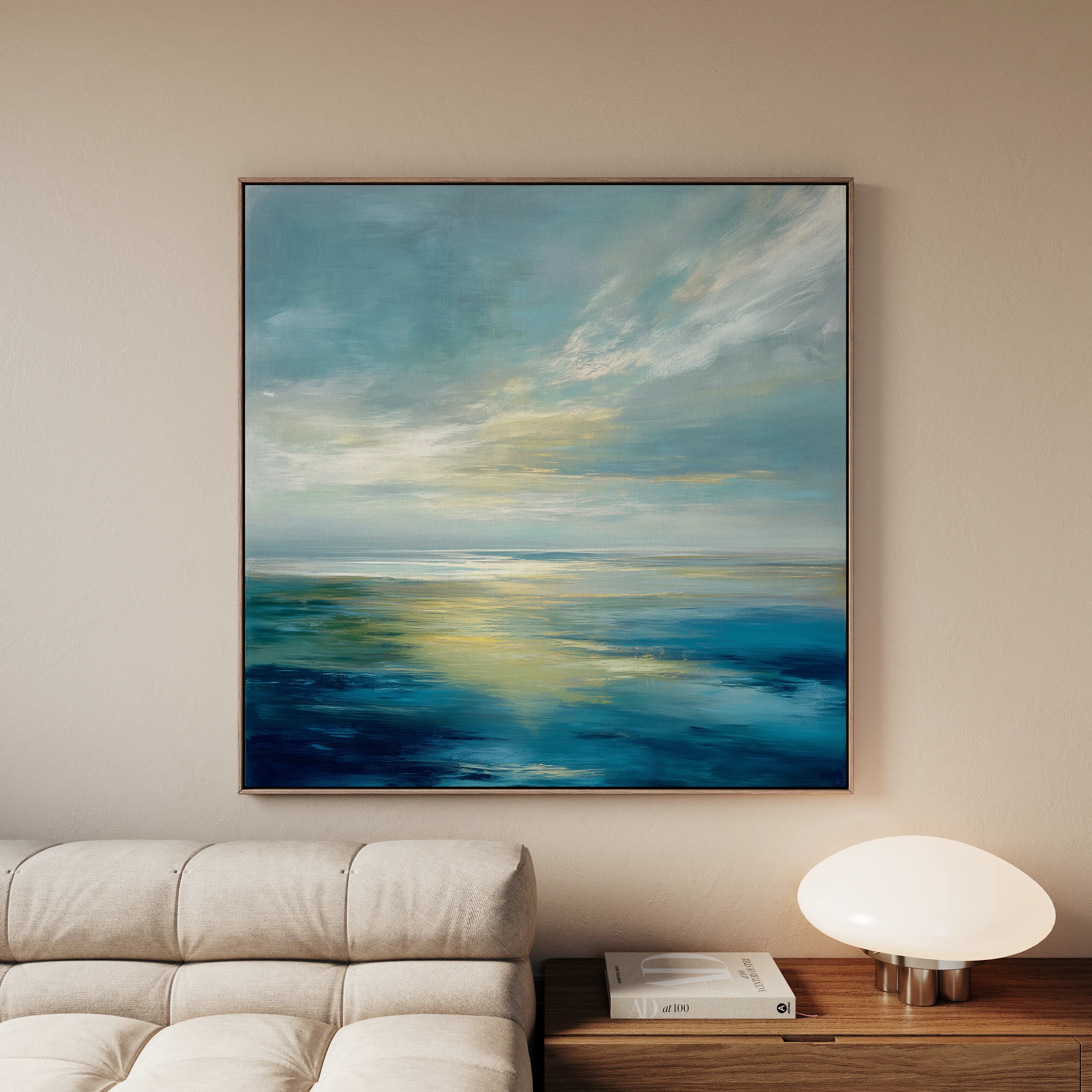 Abstract 943 Canvas Art 60 x 60 cm / Black