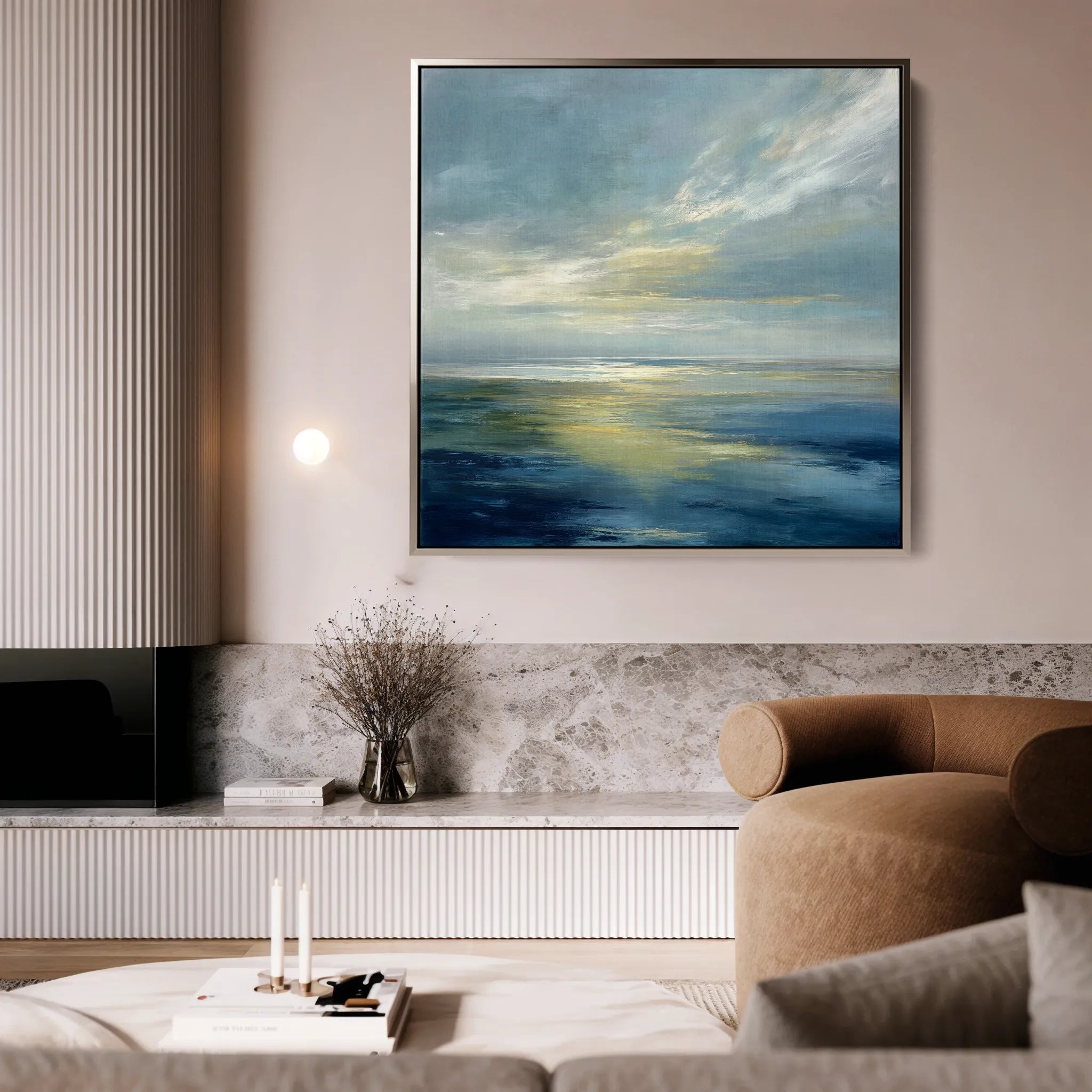 Abstract 943 Canvas Art 60 x 60 cm / Black