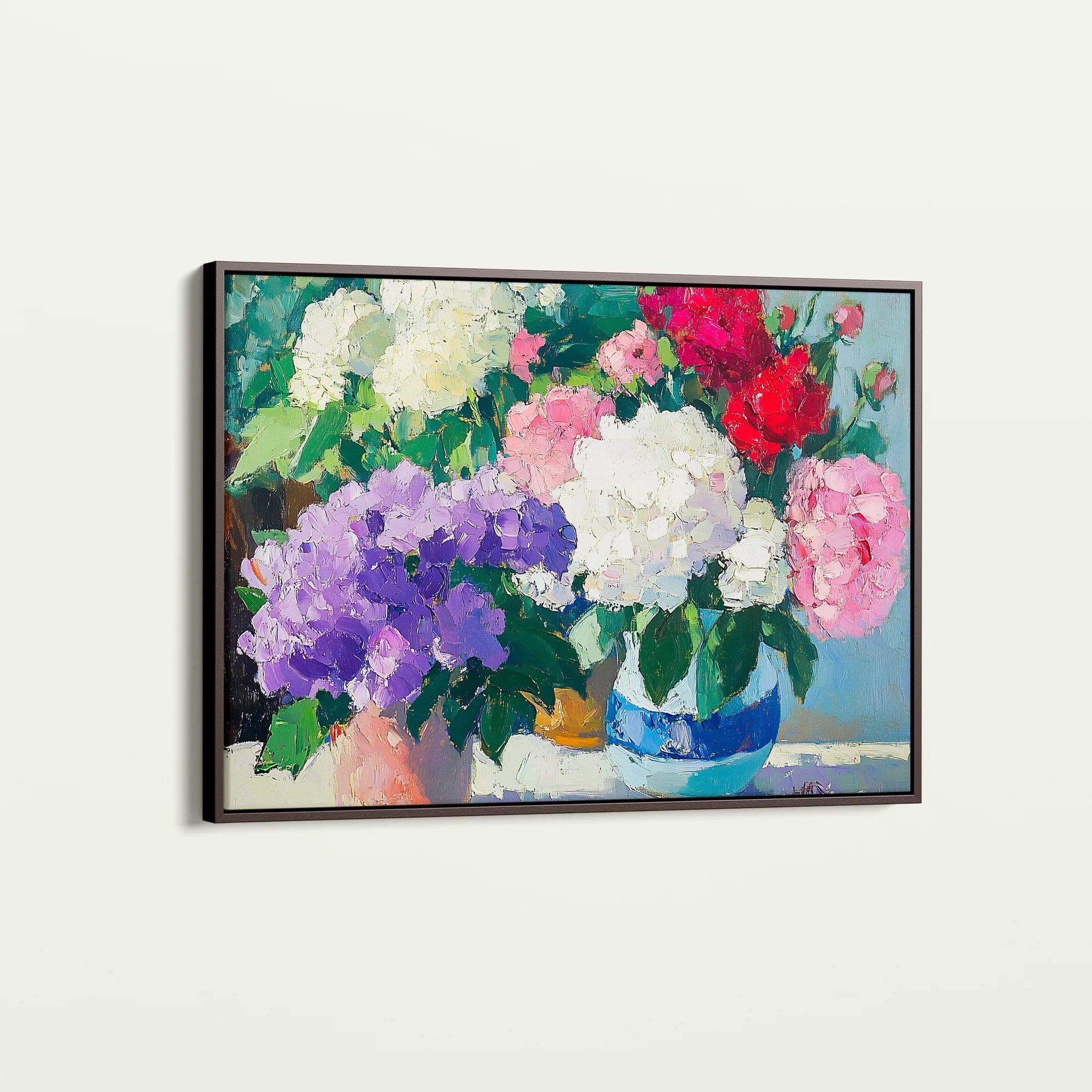 Floral 943 Canvas Art 60 x 40 cm / Black