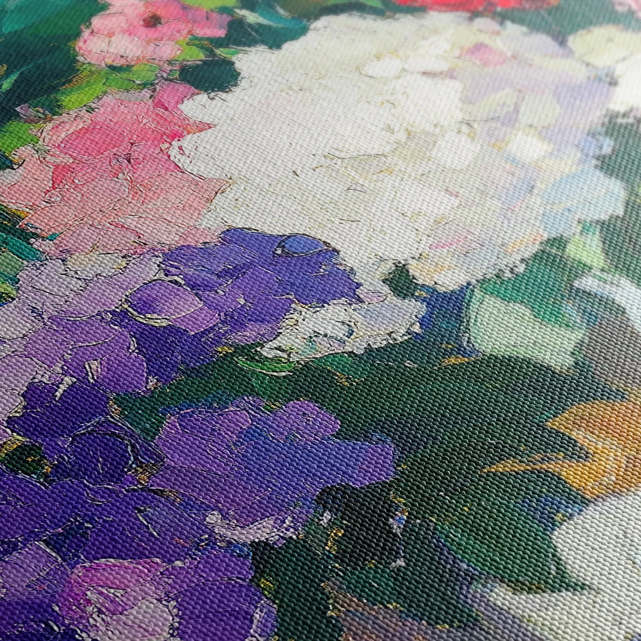 Floral 943 Canvas Art 60 x 40 cm / Black