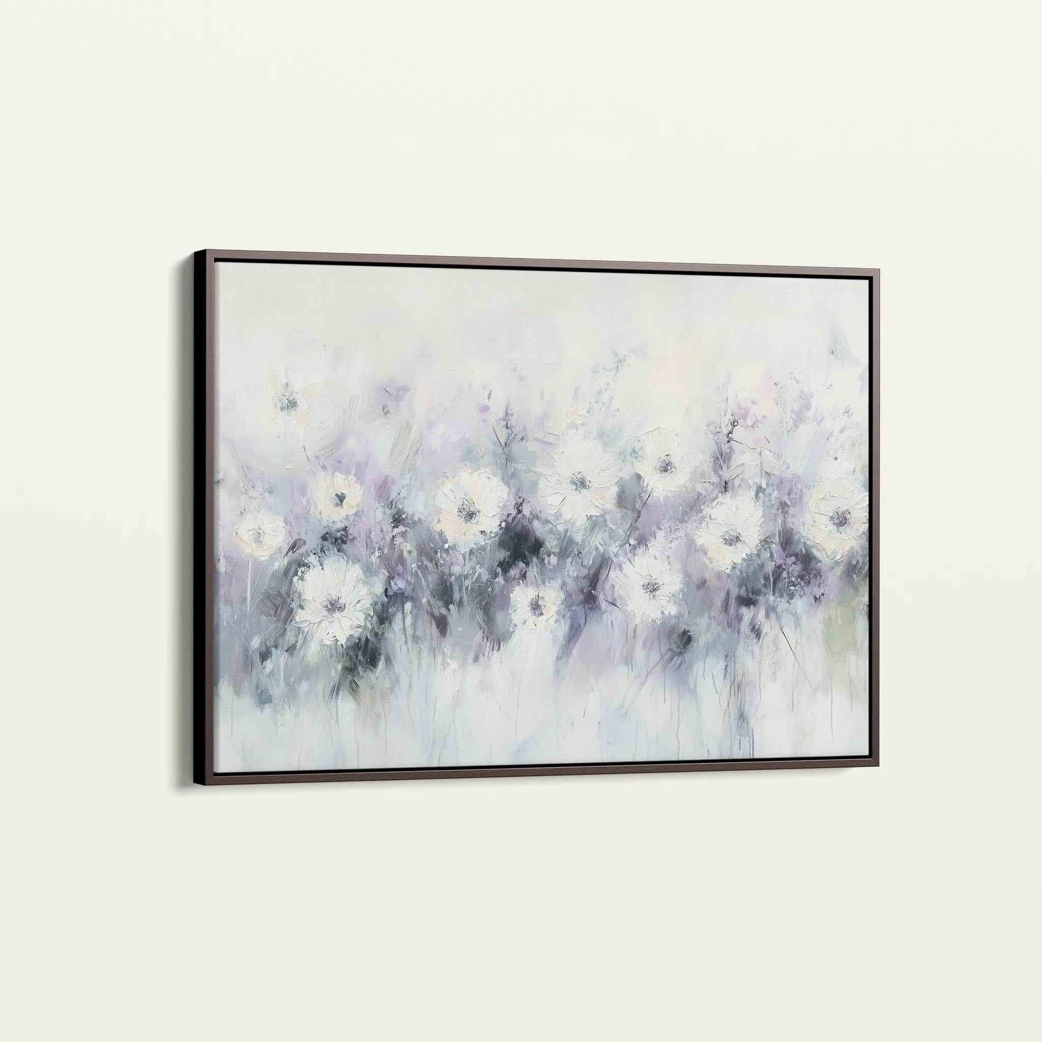 Floral 946 Canvas Art 60 x 40 cm / Black