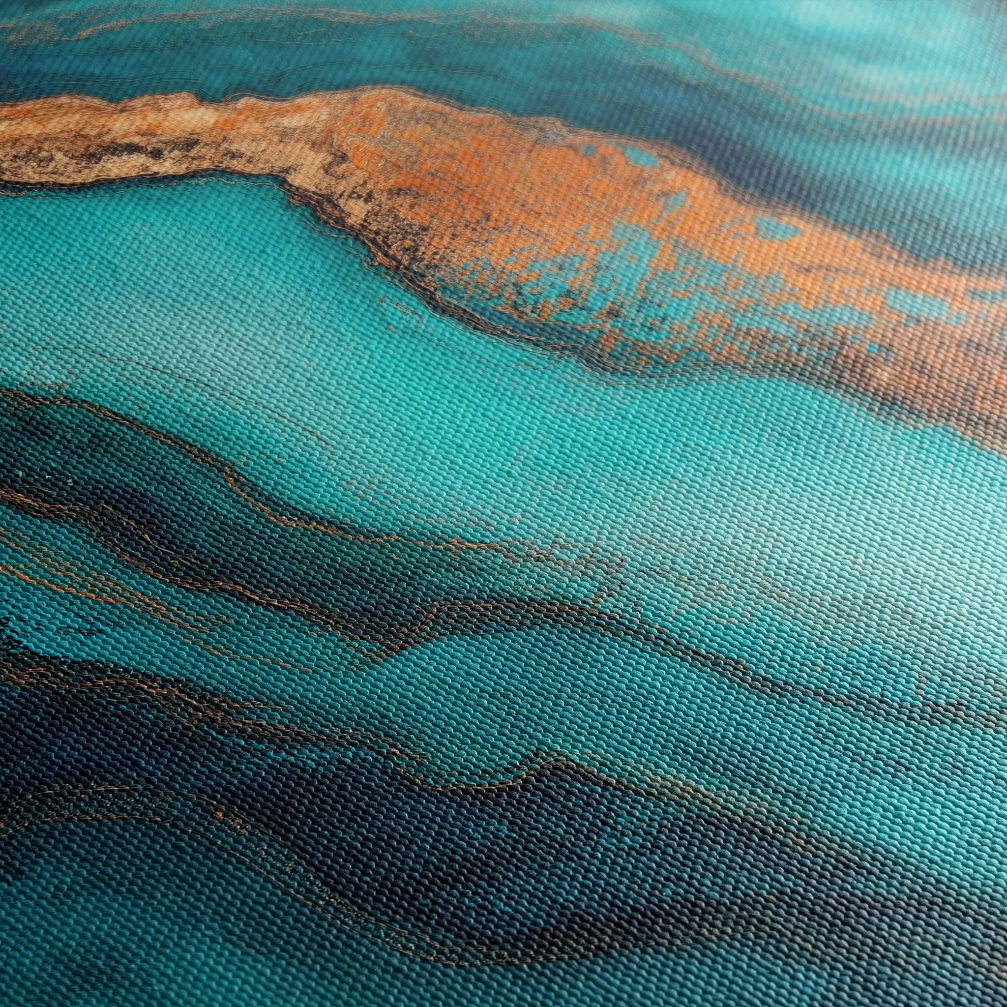 Abstract 947 Canvas Art 60 x 60 cm / Black