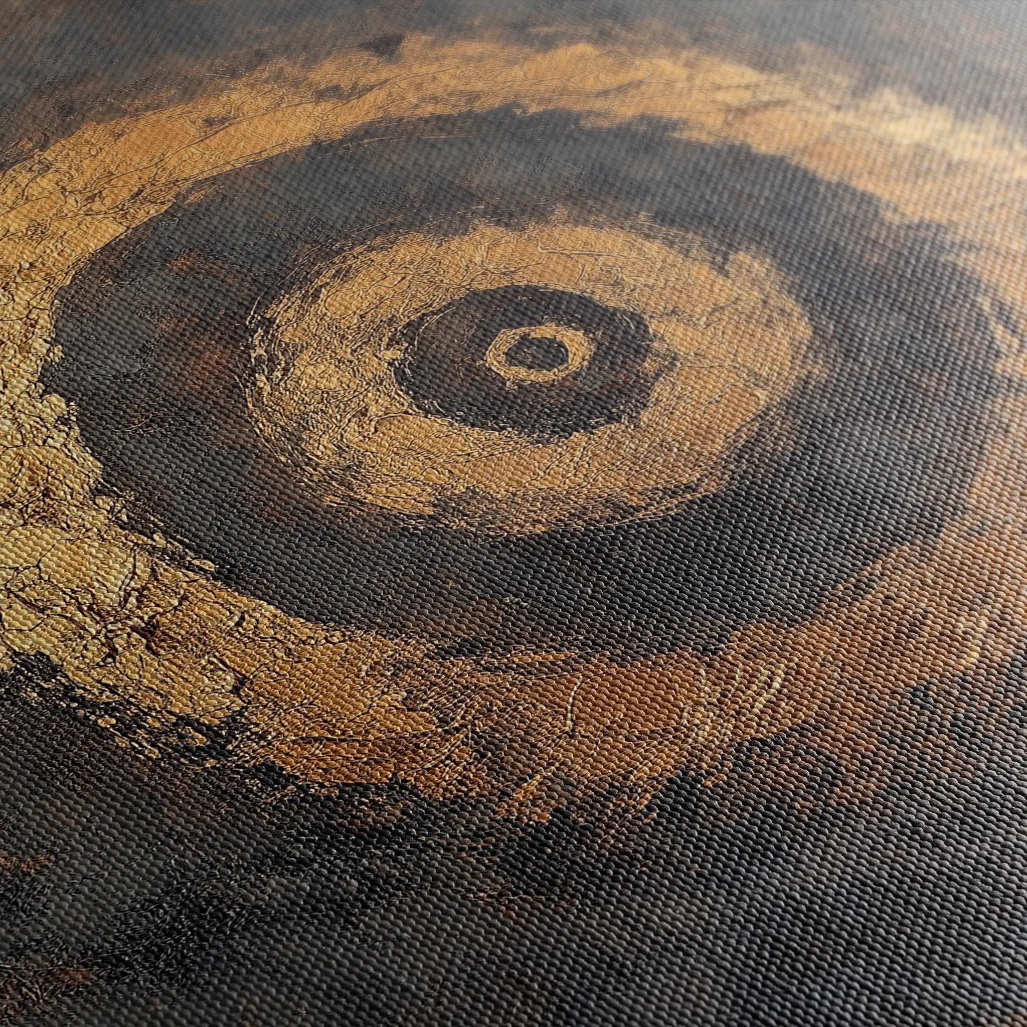 Abstract 948 Canvas Art 60 x 60 cm / Black