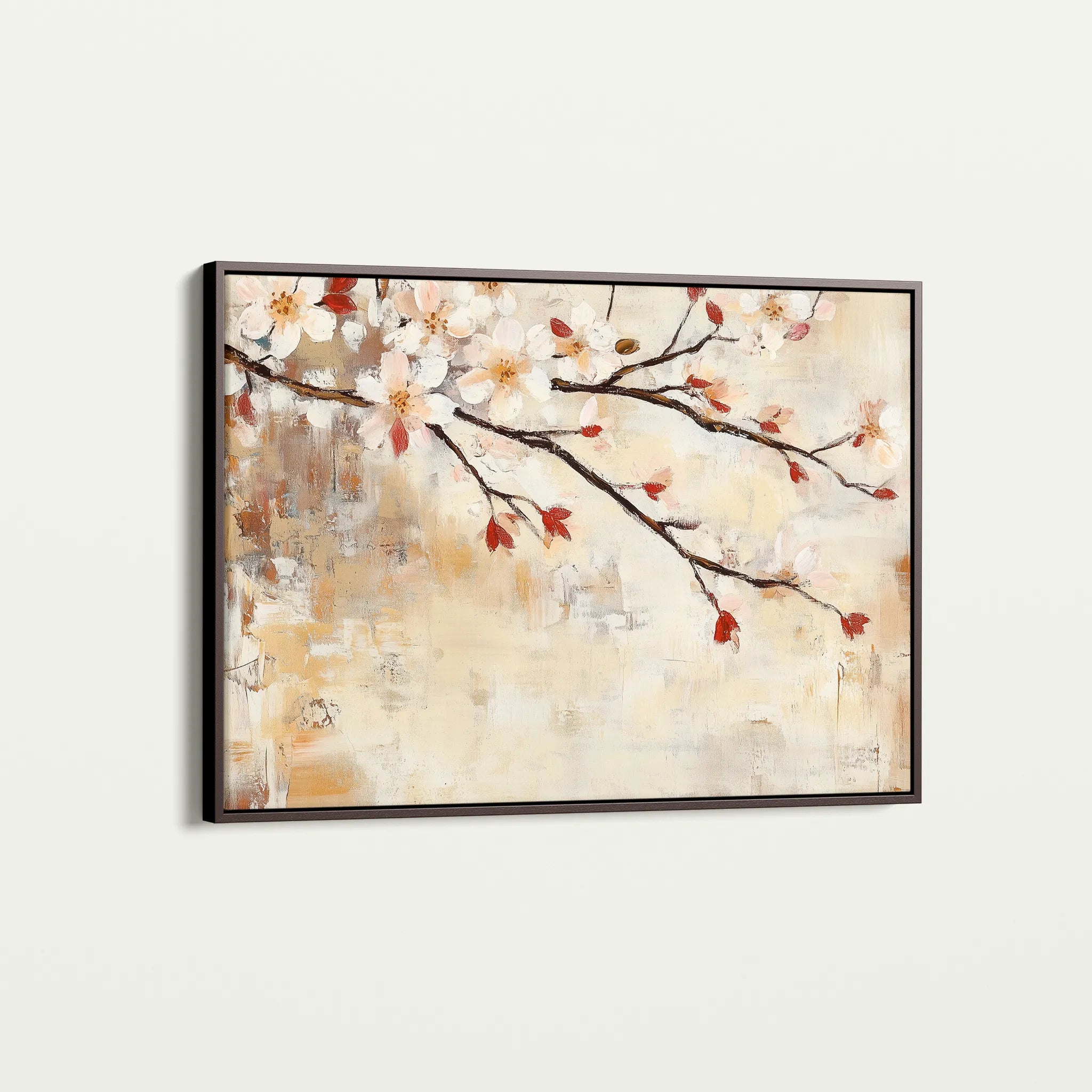 Floral 948 Canvas Art 60 x 40 cm / Black