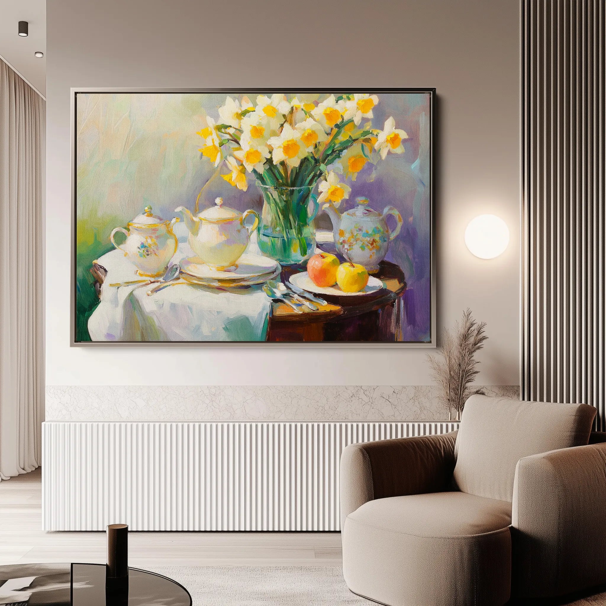 Floral 949 Canvas Art 60 x 40 cm / Black