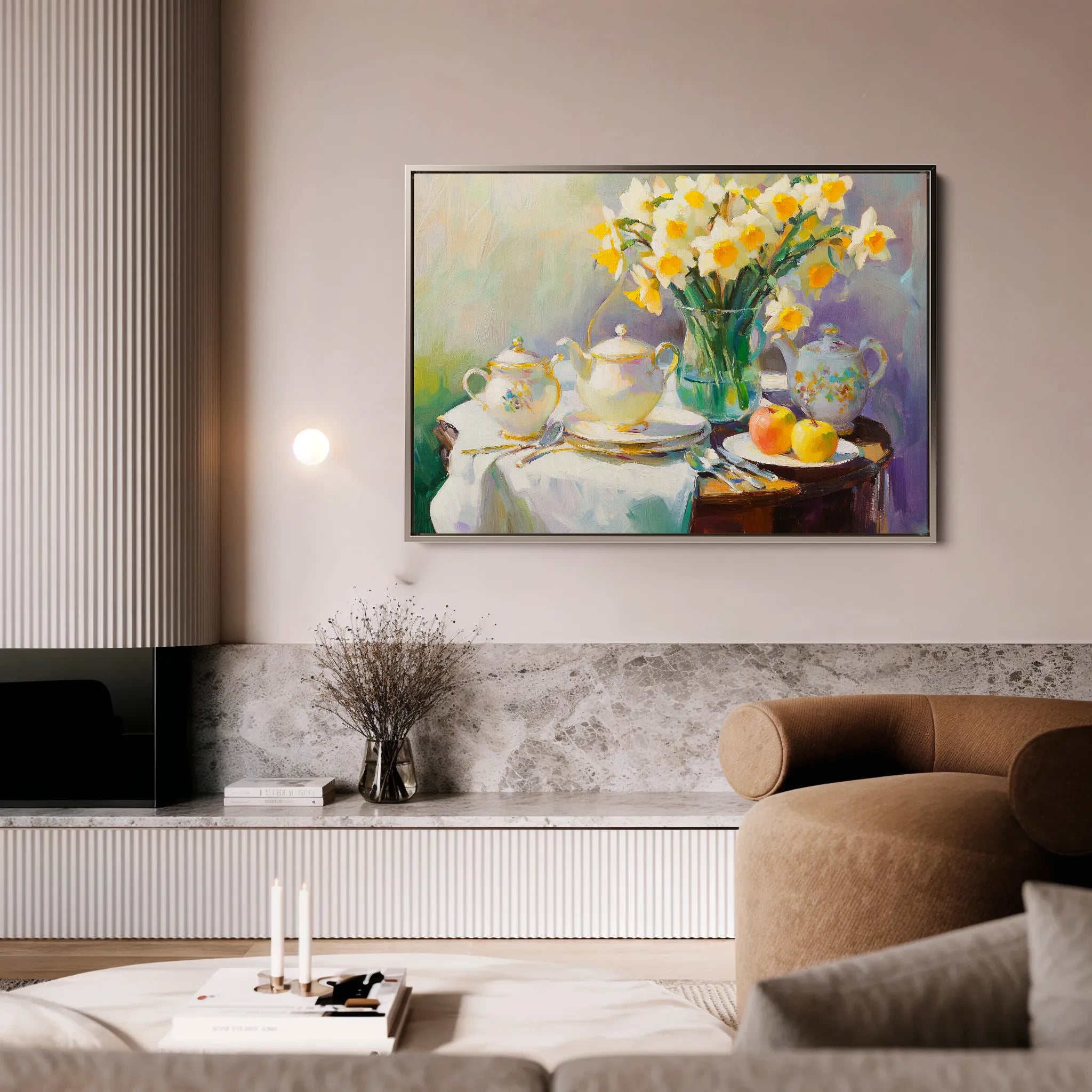 Floral 949 Canvas Art 60 x 40 cm / Black