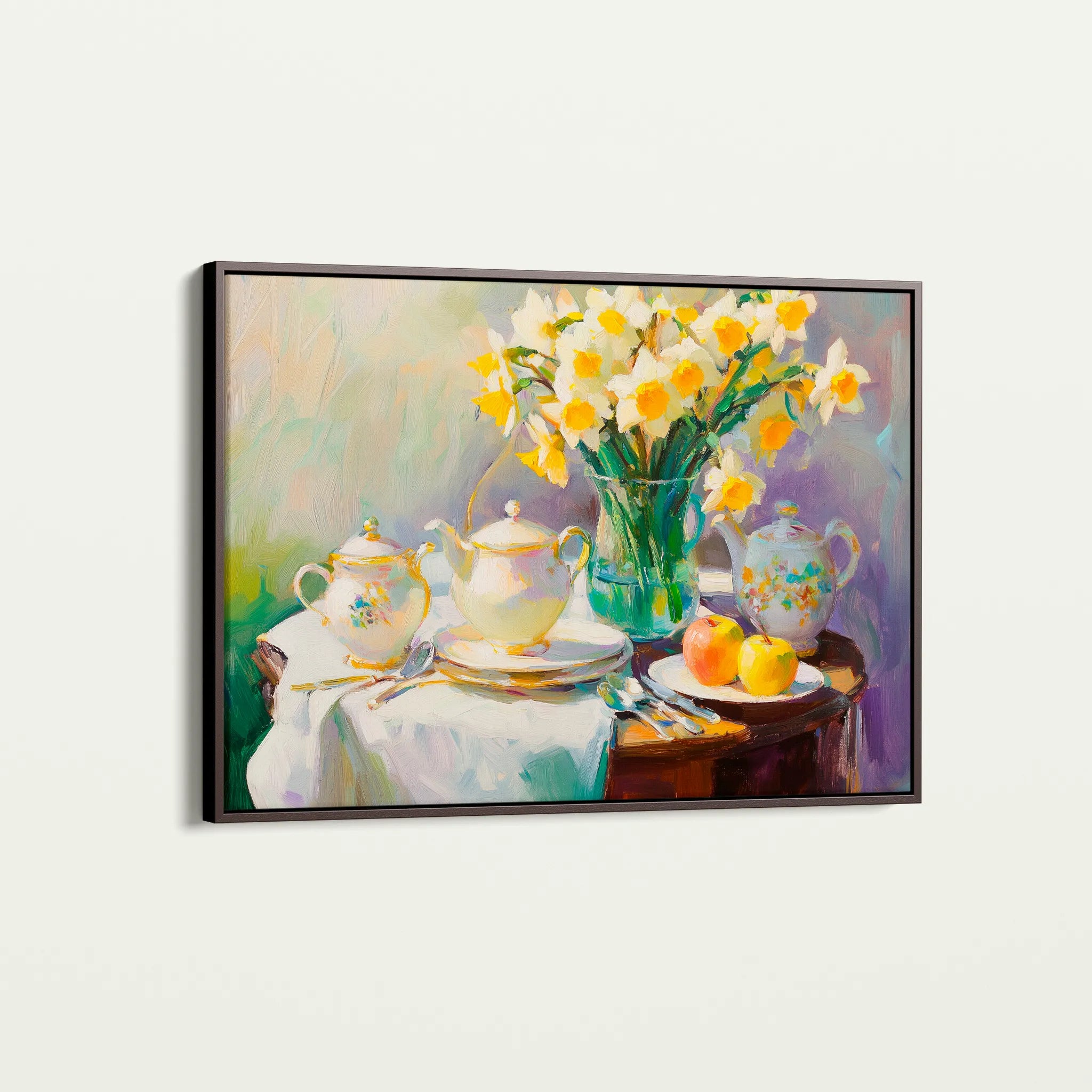 Floral 949 Canvas Art 60 x 40 cm / Black