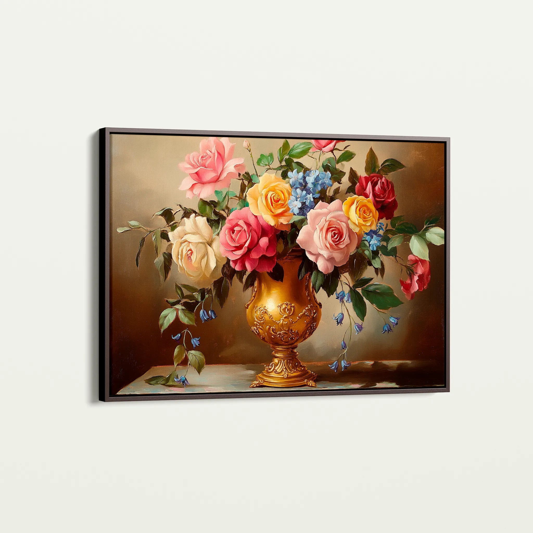 Floral 950 Canvas Art 60 x 40 cm / Black