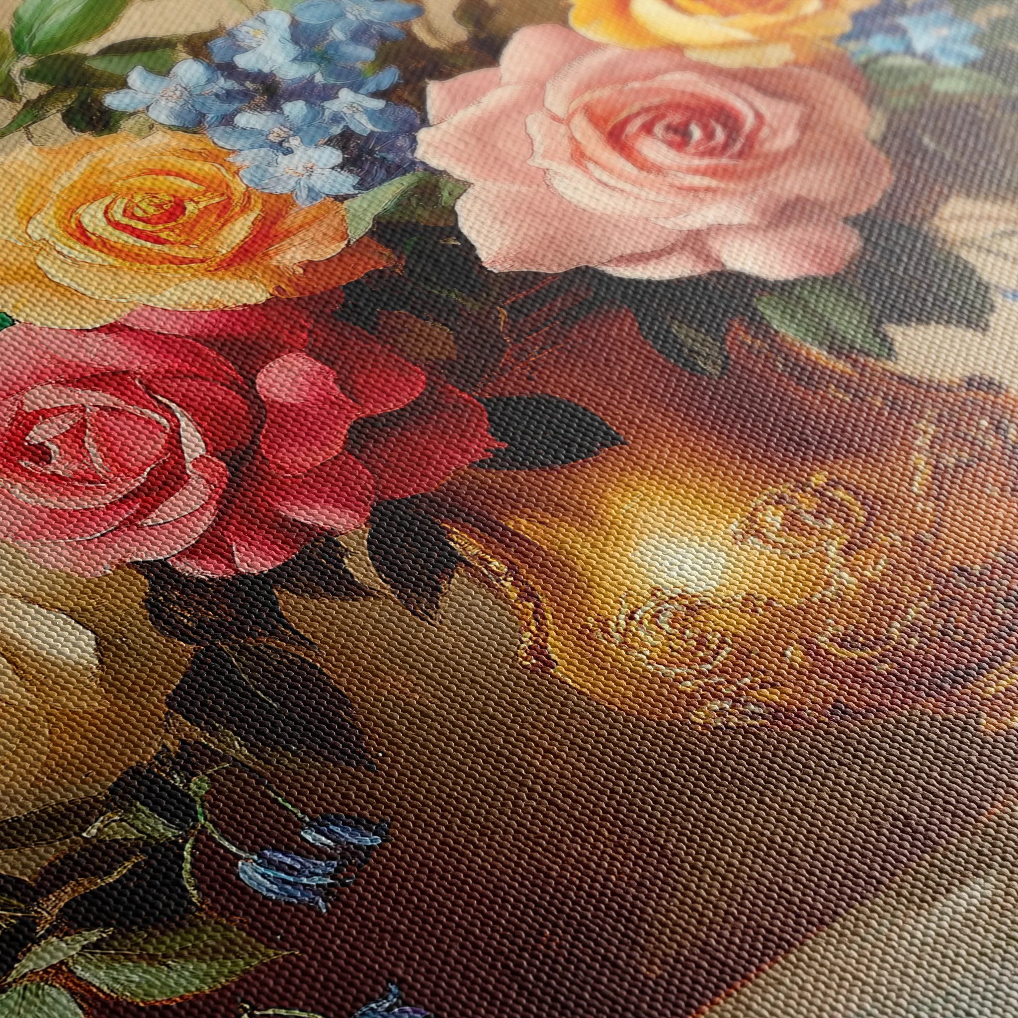 Floral 950 Canvas Art 60 x 40 cm / Black