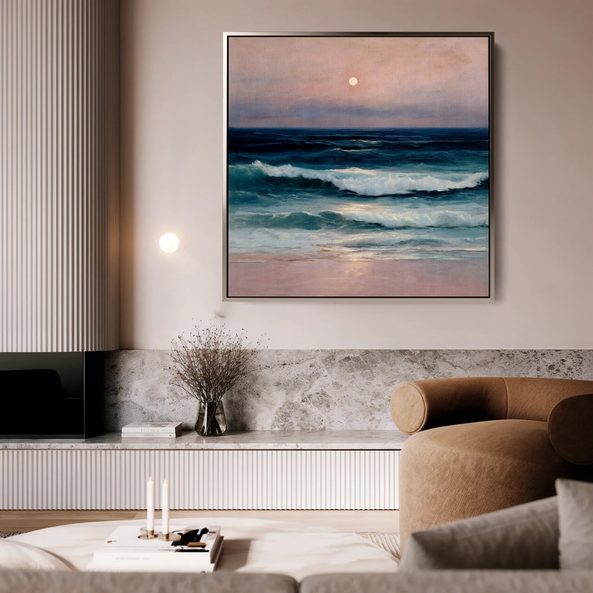 Abstract 952 Canvas Art 60 x 60 cm / Black