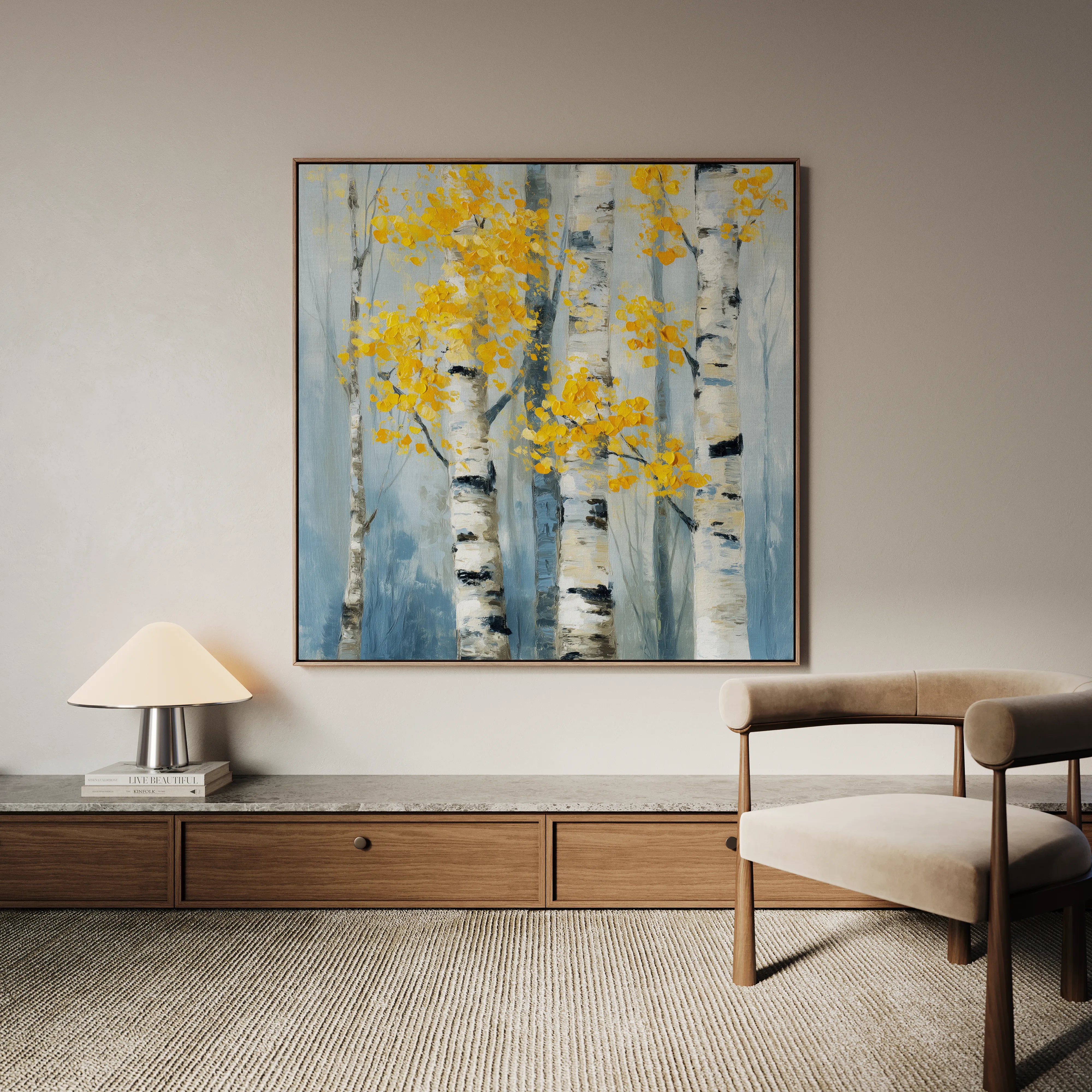 Abstract 954 Canvas Art 60 x 60 cm / Black