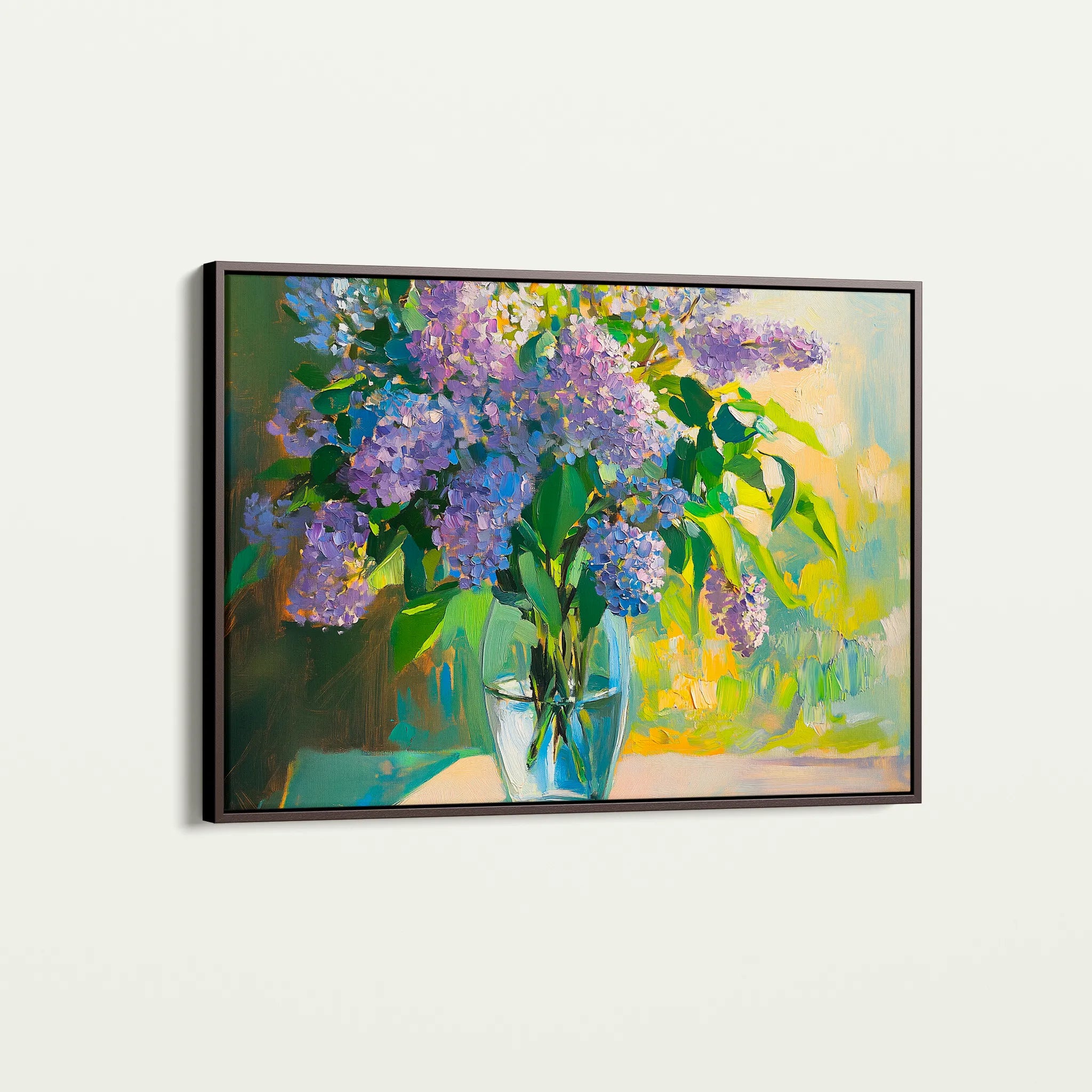 Floral 954 Canvas Art 60 x 40 cm / Black