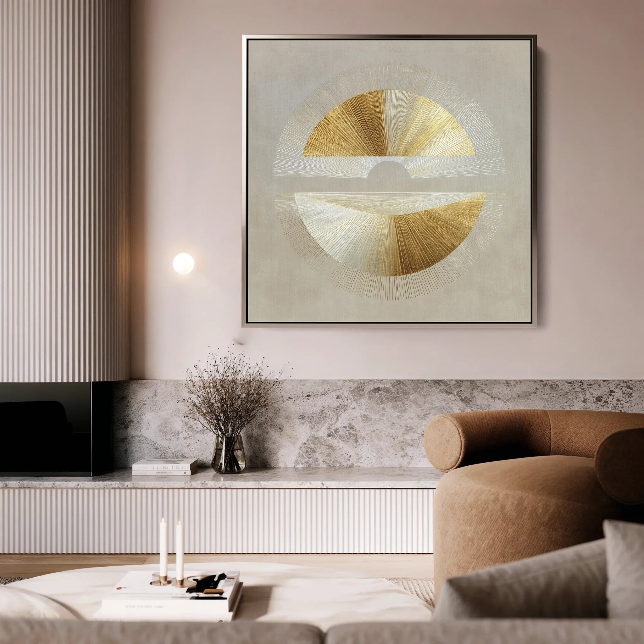 Abstract 956 Canvas Art 60 x 60 cm / Black