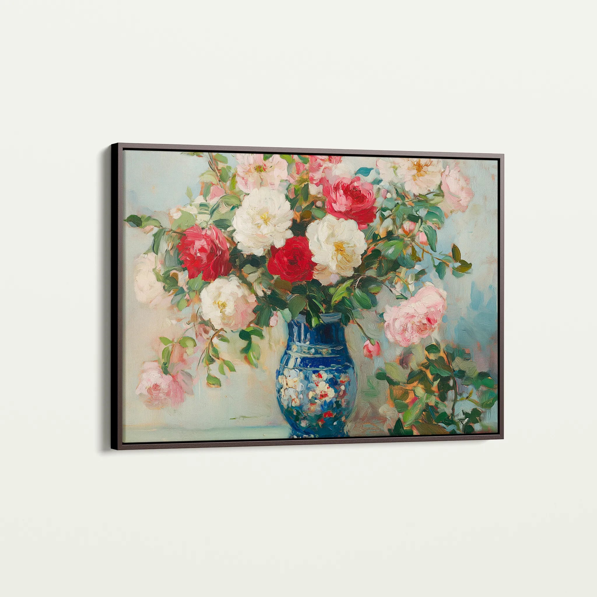 Floral 957 Canvas Art 60 x 40 cm / Black
