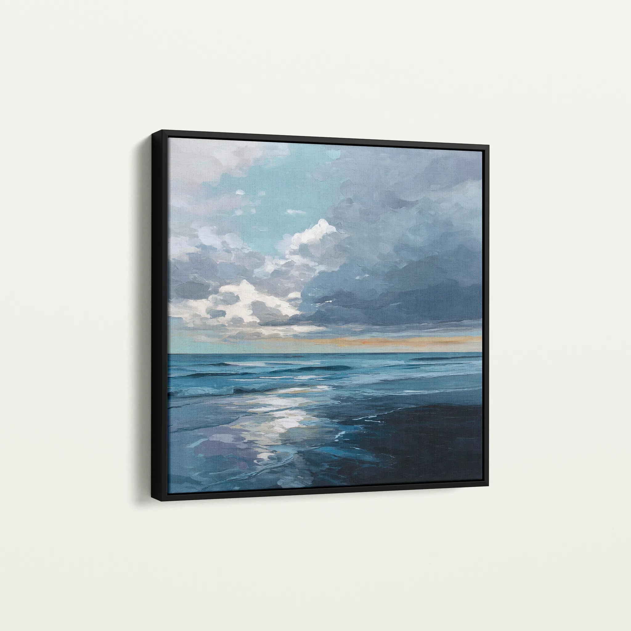 Abstract 958 Canvas Art 60 x 60 cm / Black