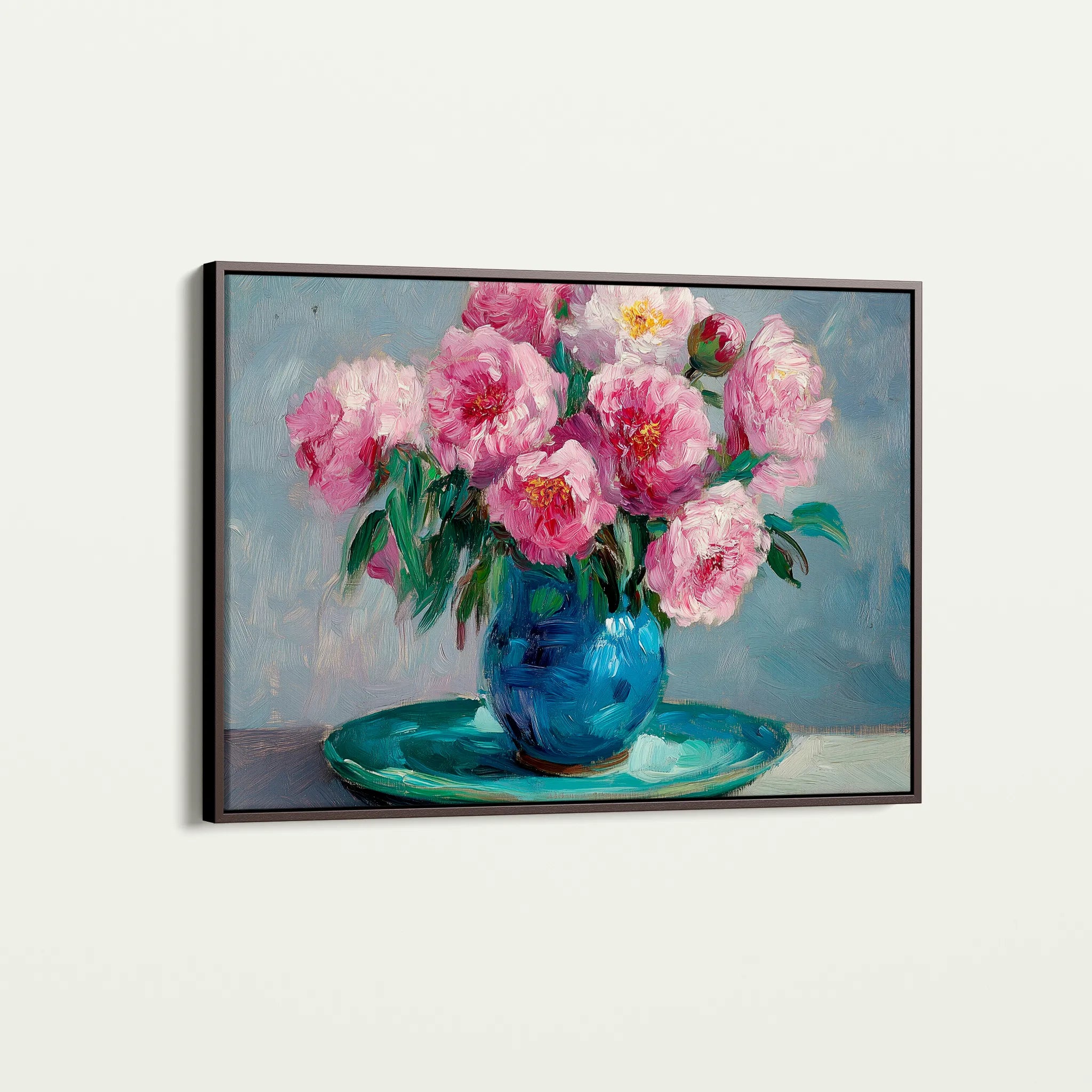 Floral 958 Canvas Art 60 x 40 cm / Black