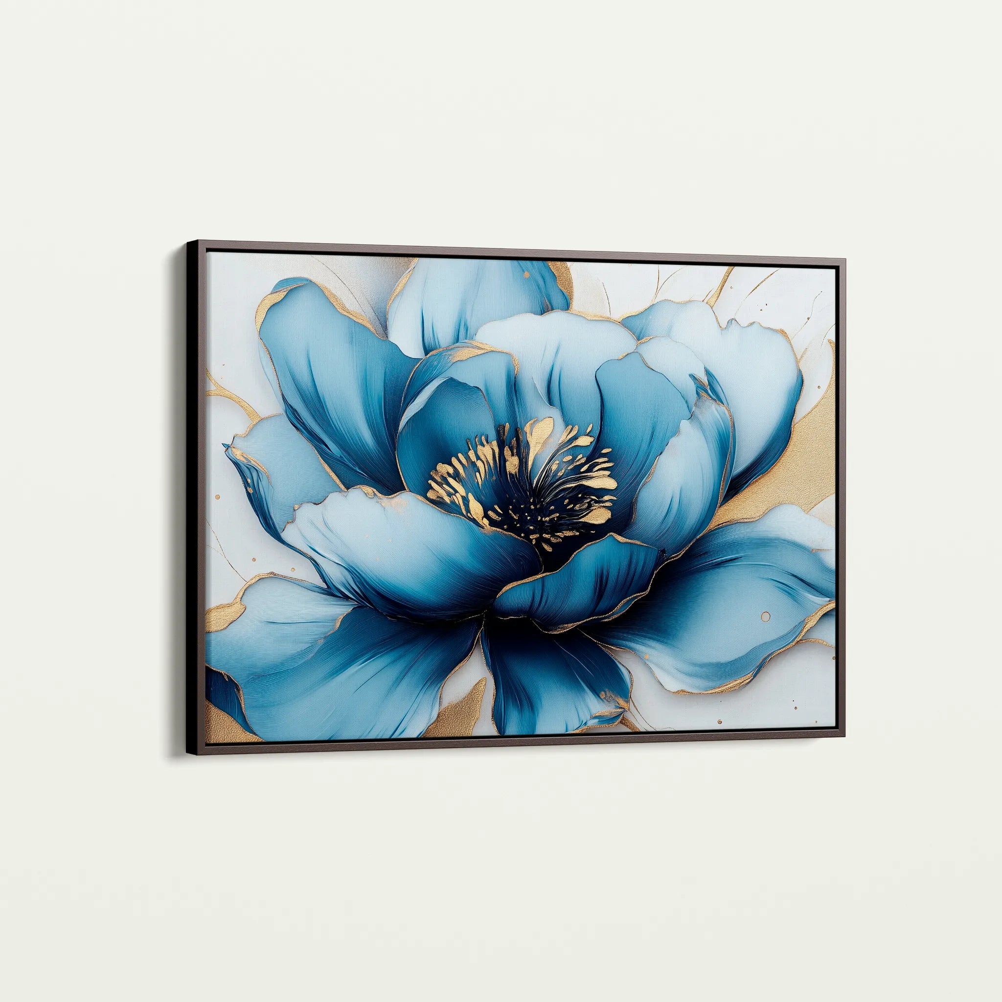 Floral 959 Canvas Art 60 x 40 cm / Black