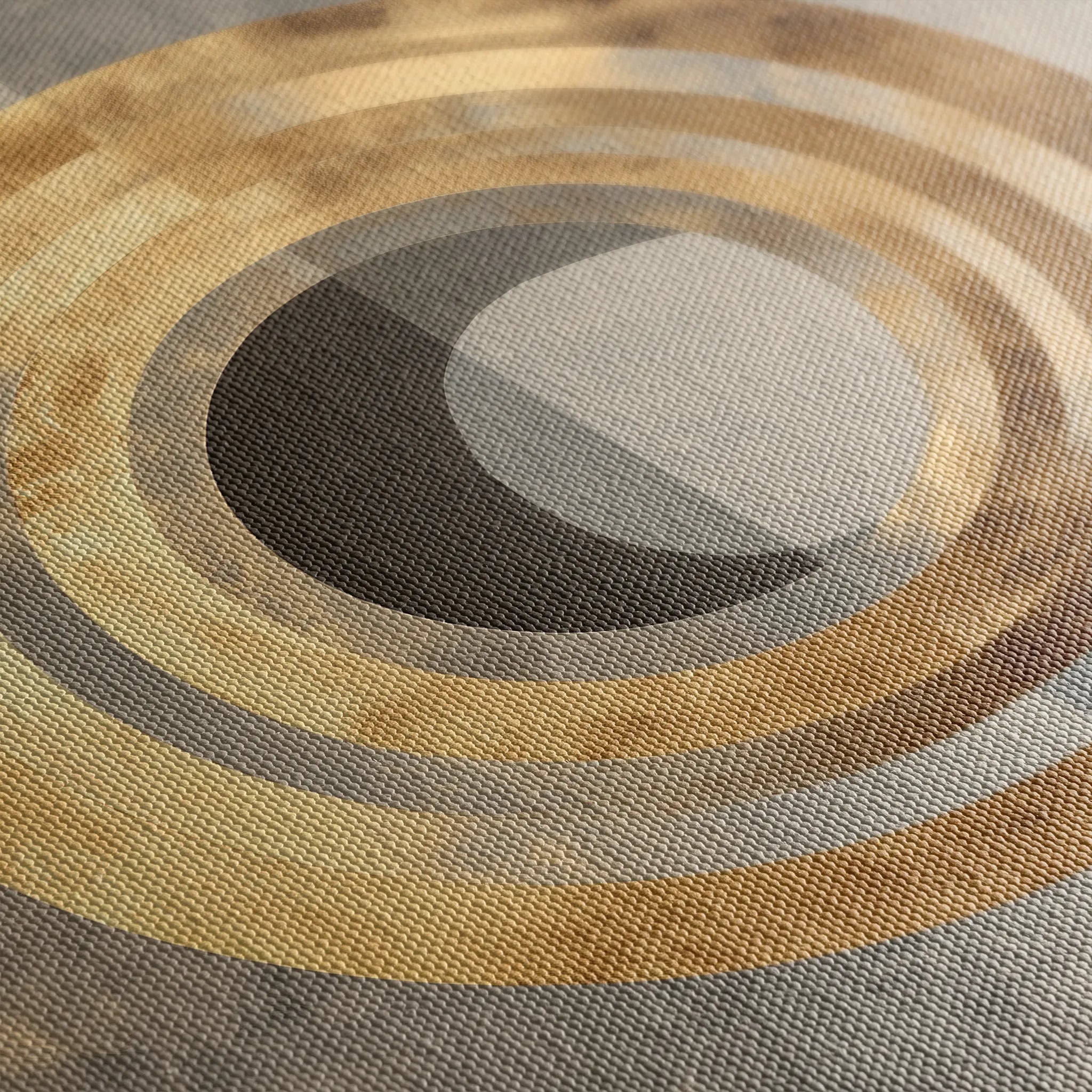 Abstract 960 Canvas Art 60 x 60 cm / Black