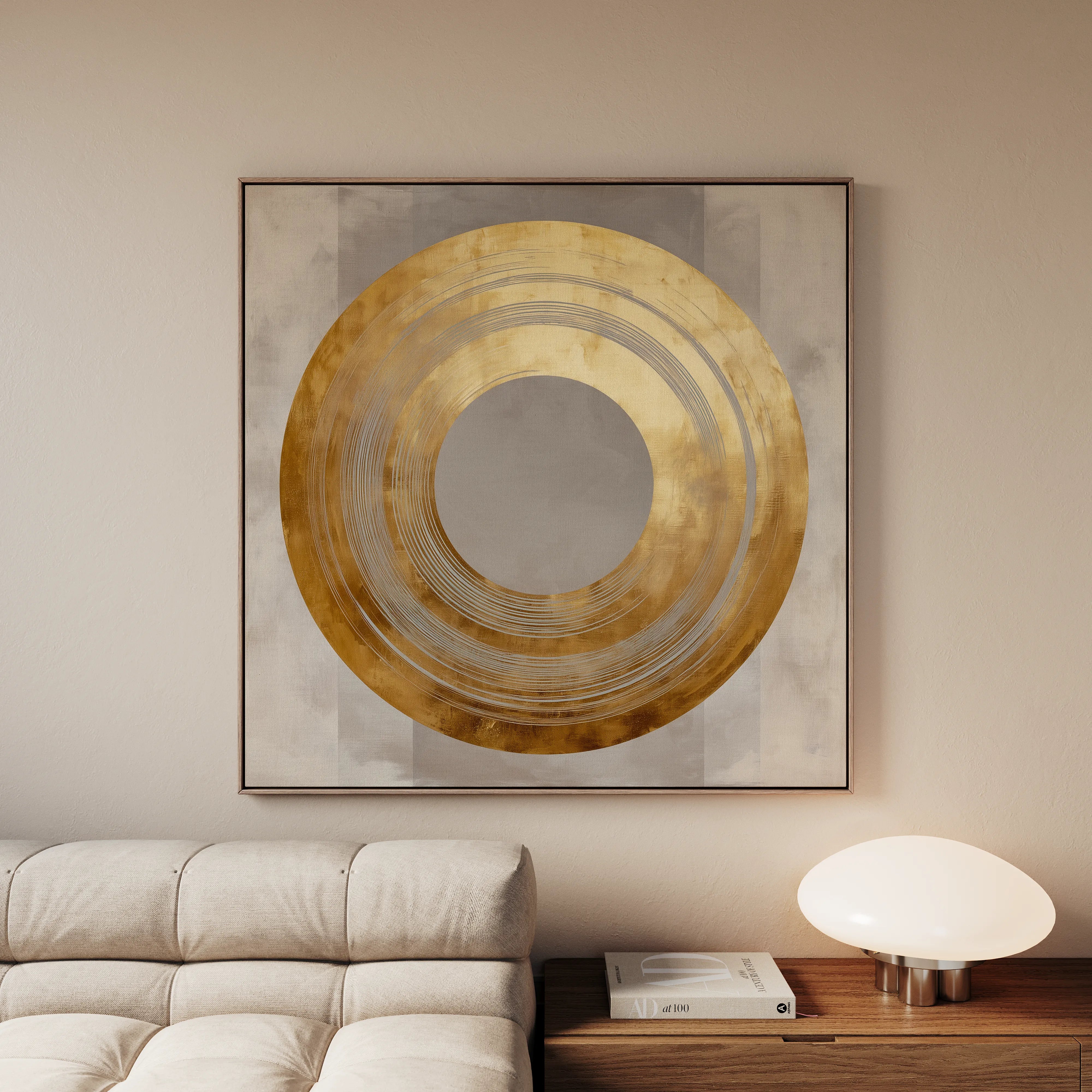 Abstract 961 Canvas Art 60 x 60 cm / Black