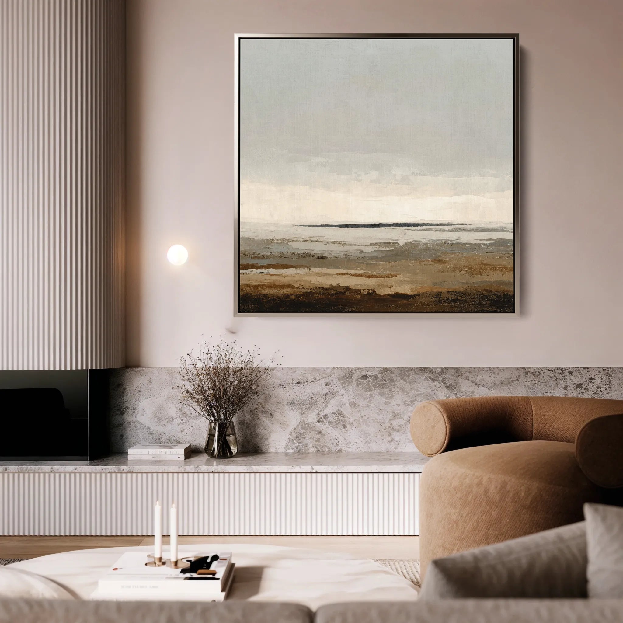 Abstract 963 Canvas Art 60 x 60 cm / Black