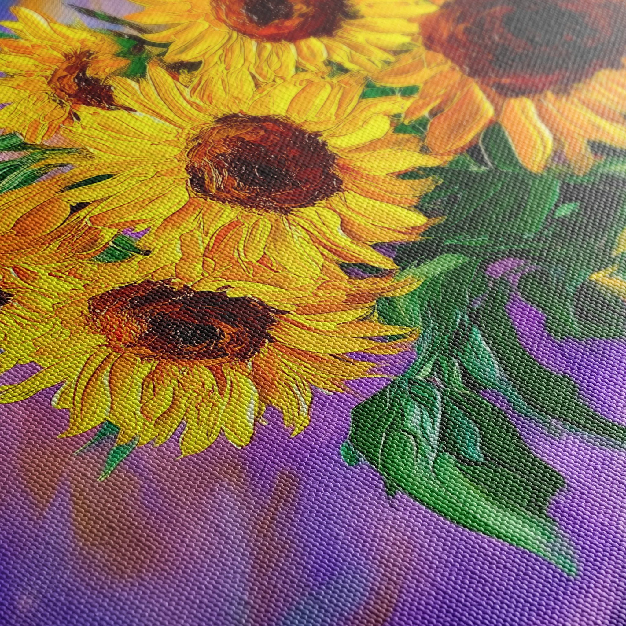 Floral 965 Canvas Art 60 x 40 cm / Black