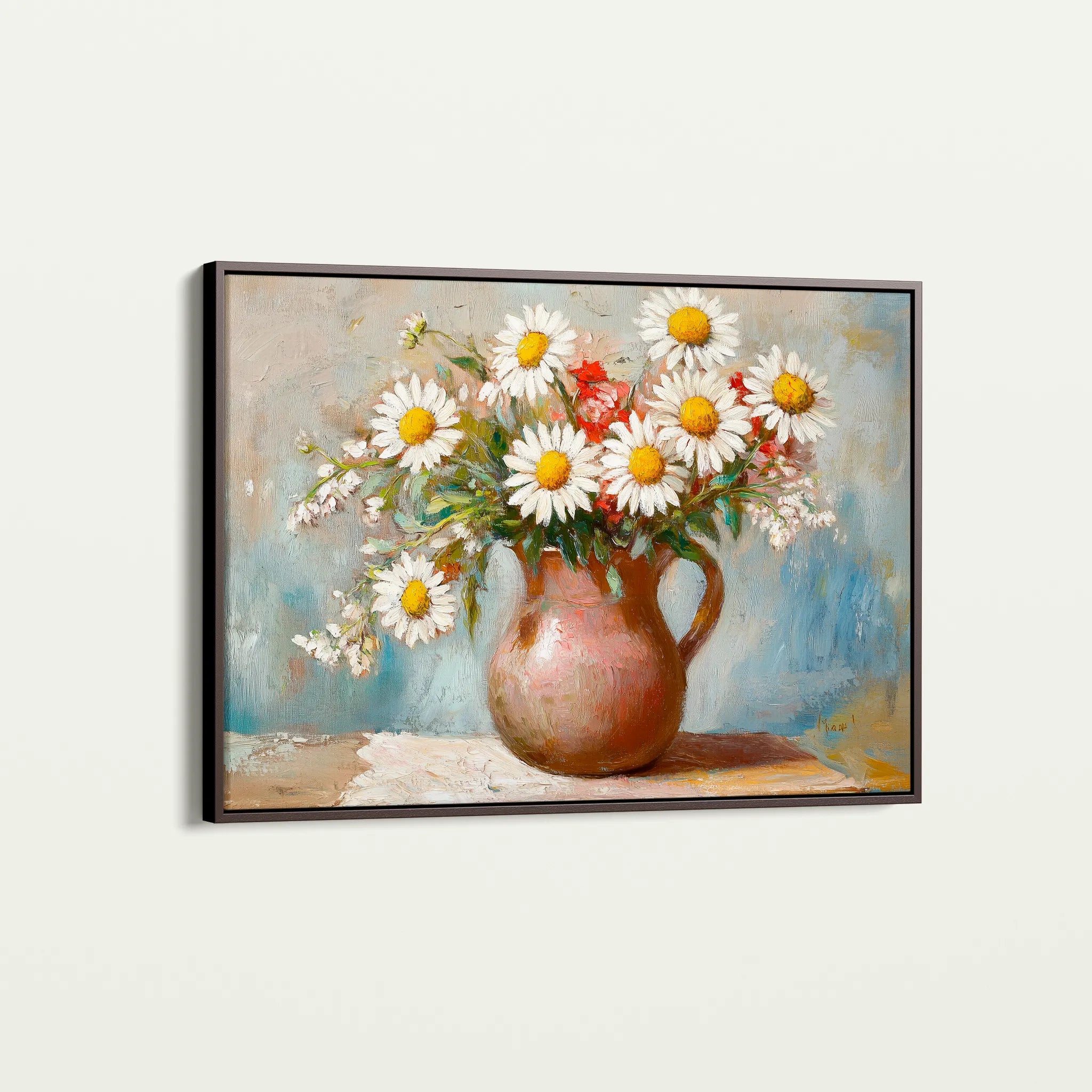 Floral 966 Canvas Art 60 x 40 cm / Black