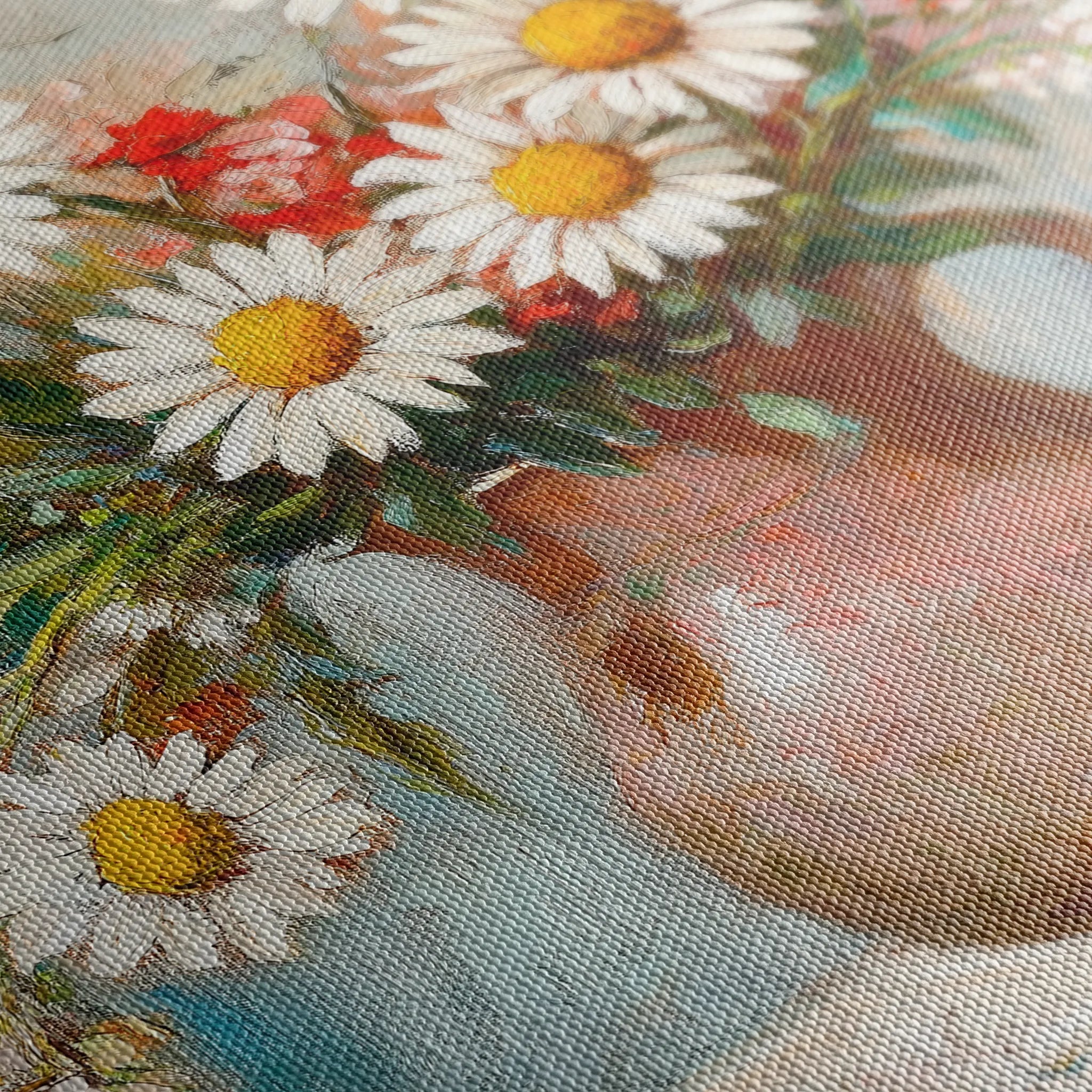 Floral 966 Canvas Art 60 x 40 cm / Black