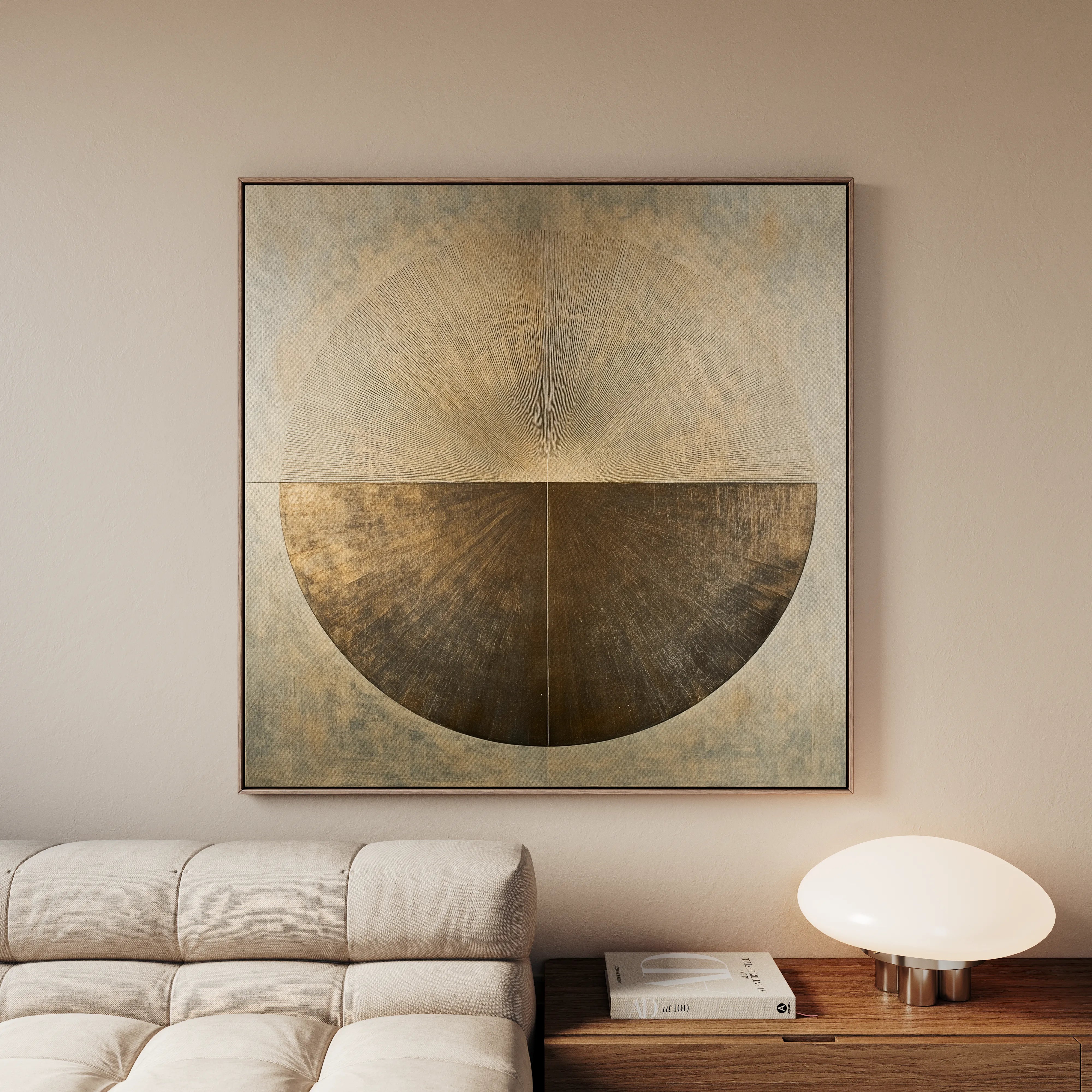 Abstract 967 Canvas Art 60 x 60 cm / Black