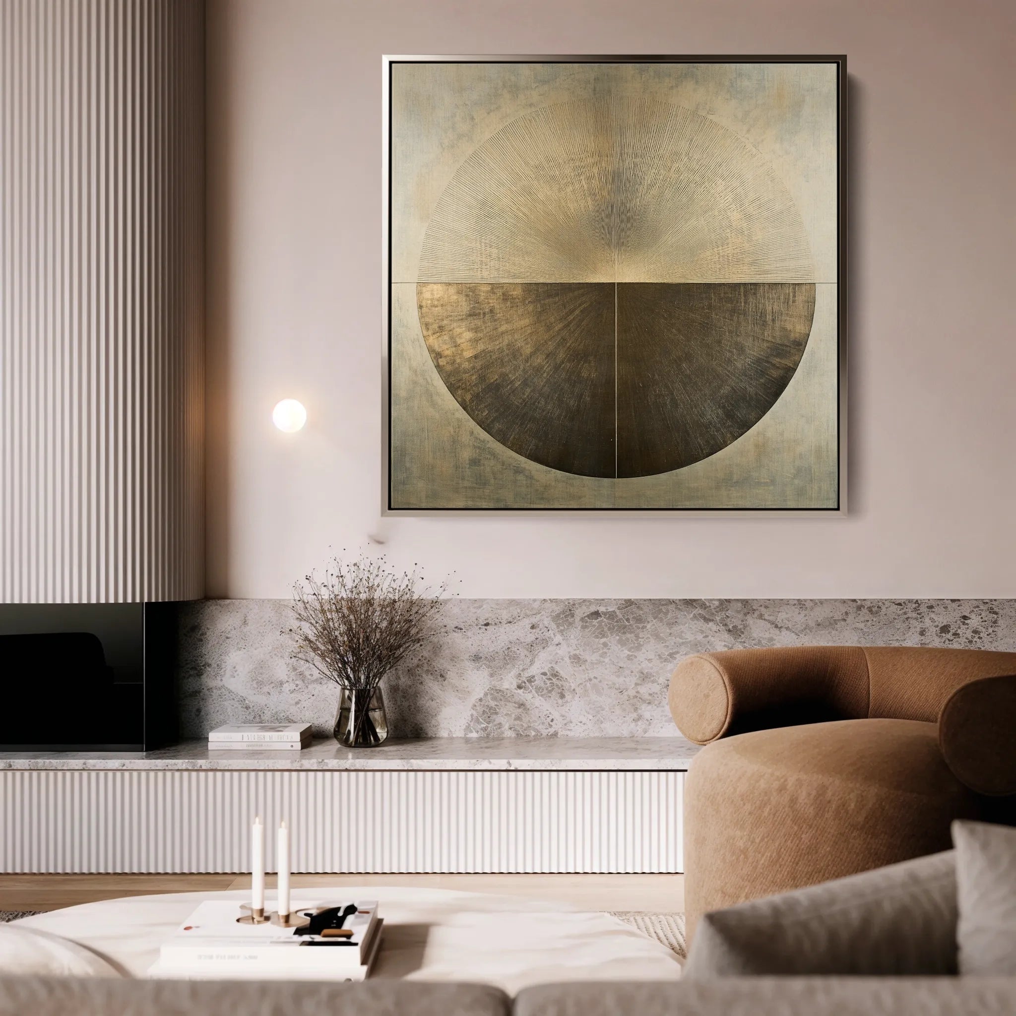 Abstract 967 Canvas Art 60 x 60 cm / Black
