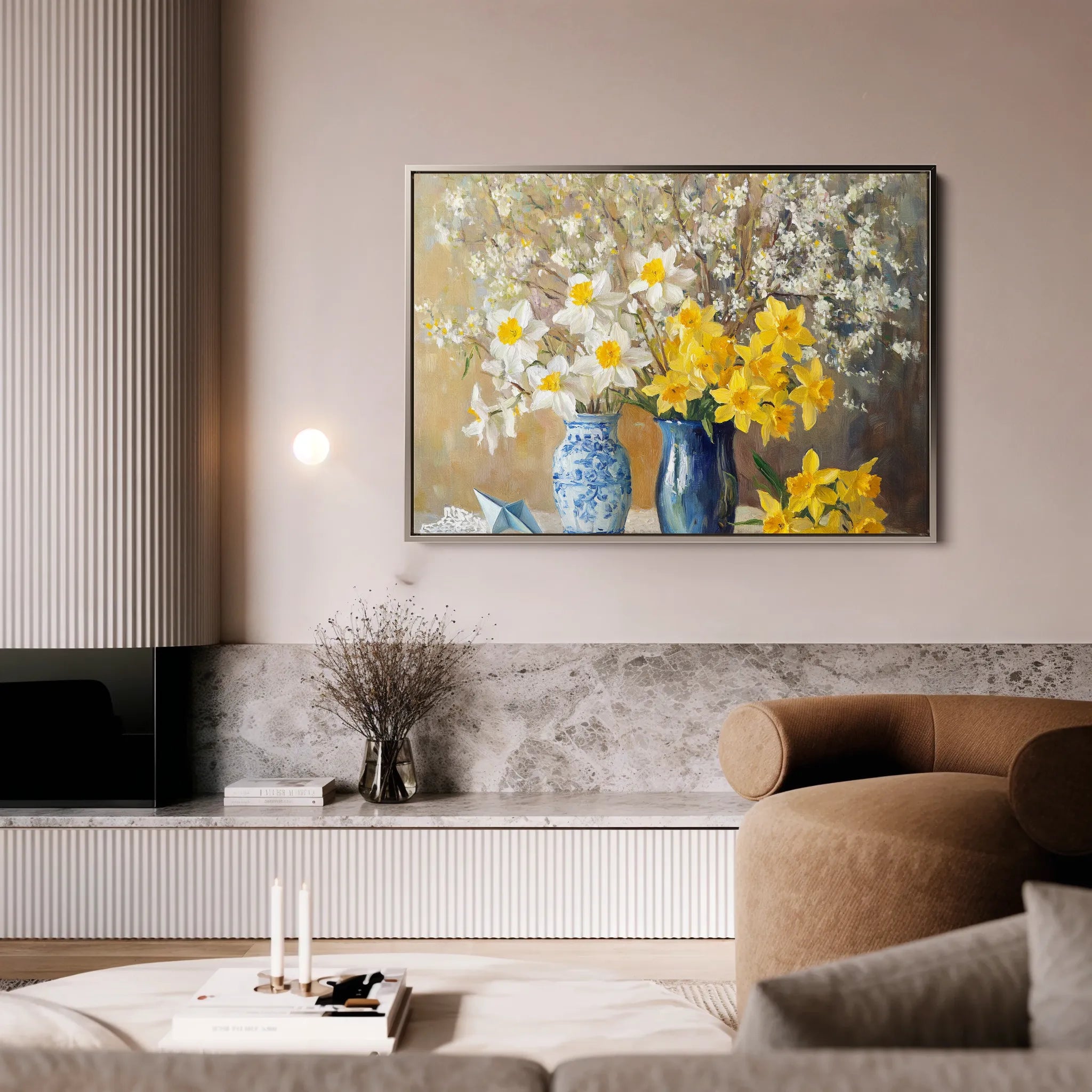Floral 968 Canvas Art 60 x 40 cm / Black