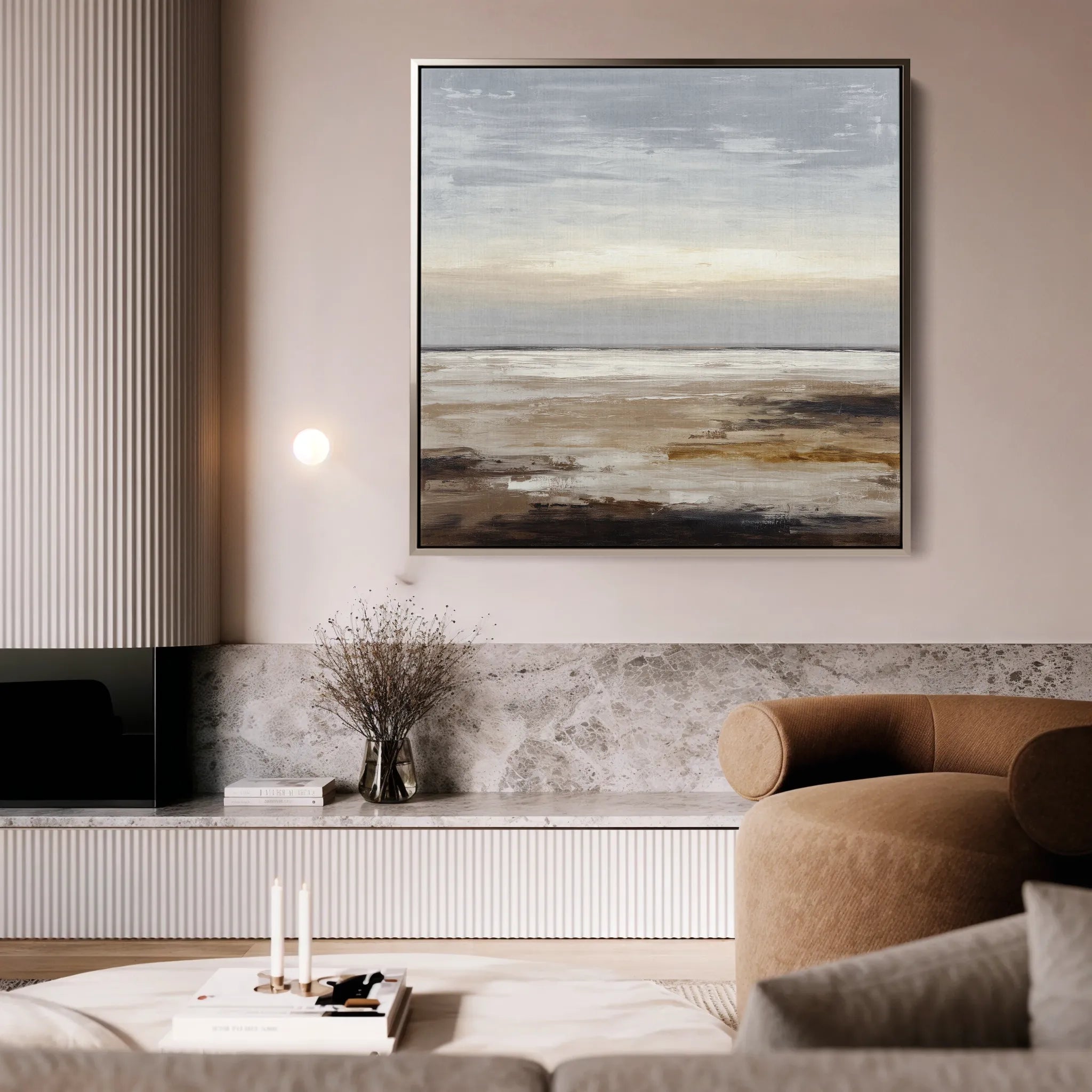 Abstract 969 Canvas Art 60 x 60 cm / Black