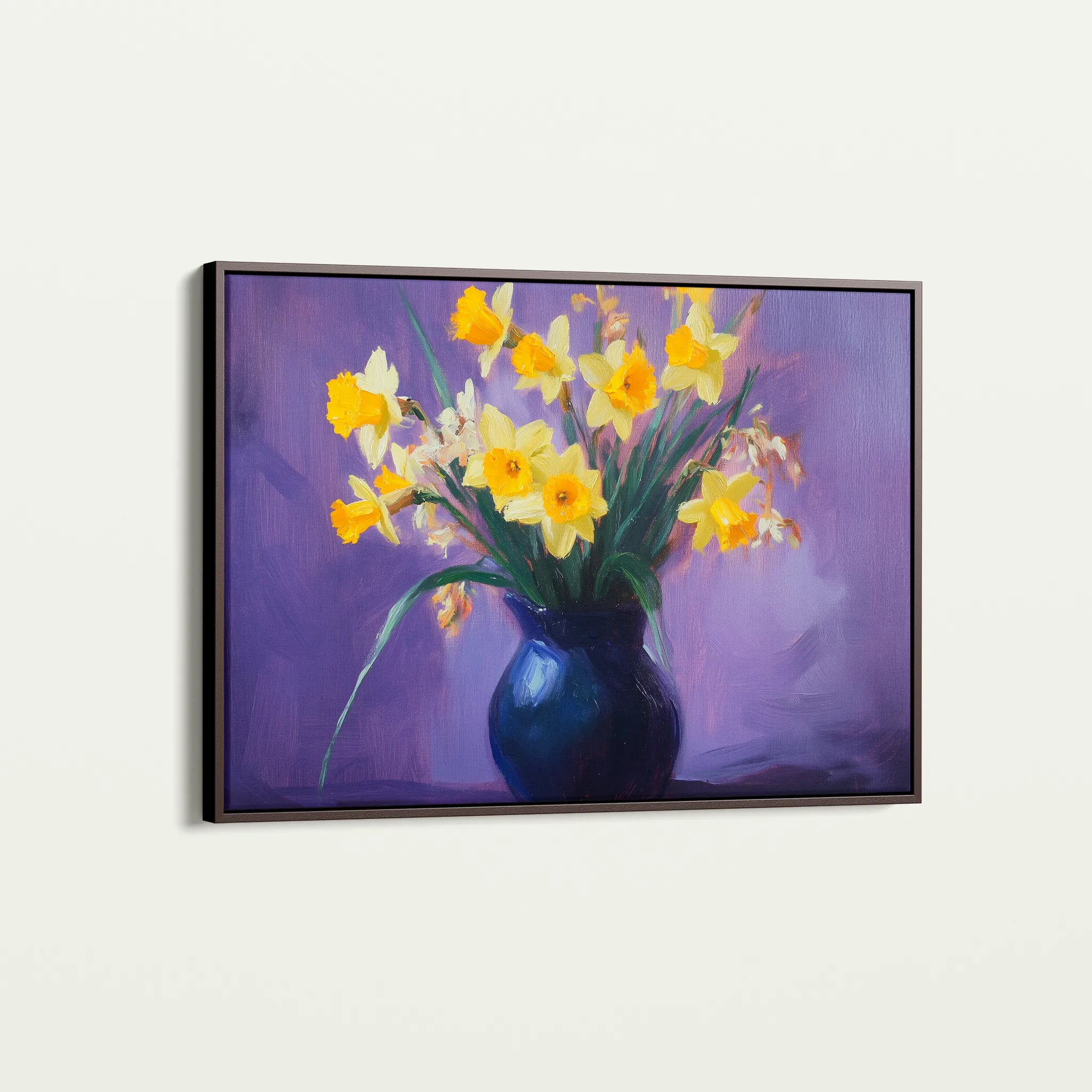Floral 969 Canvas Art 60 x 40 cm / Black