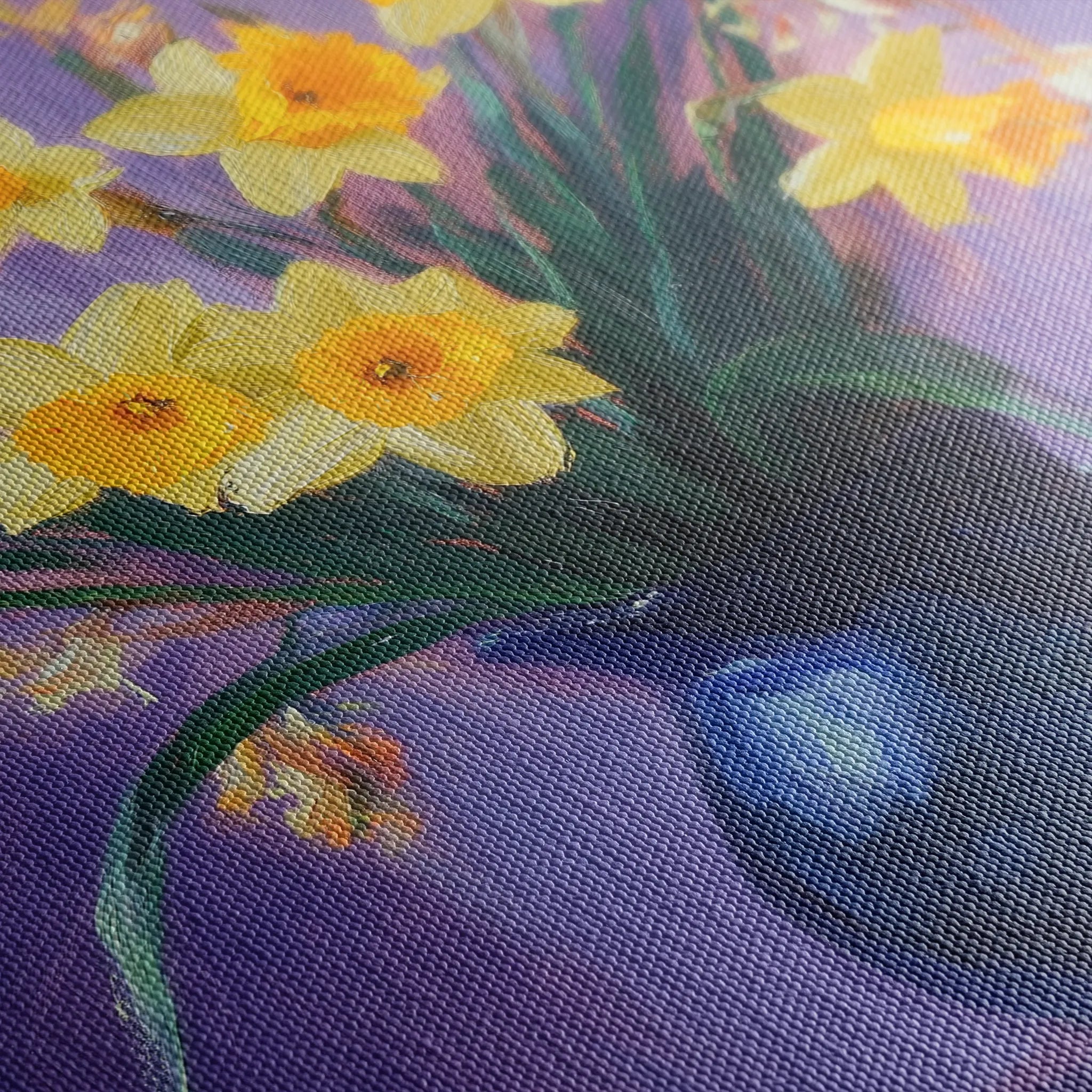 Floral 969 Canvas Art 60 x 40 cm / Black