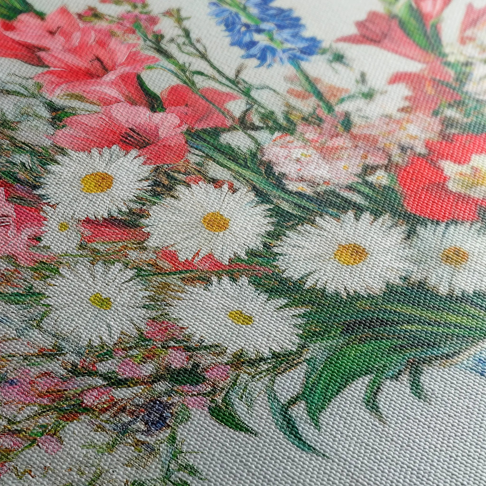 Floral 970 Canvas Art 60 x 40 cm / Black