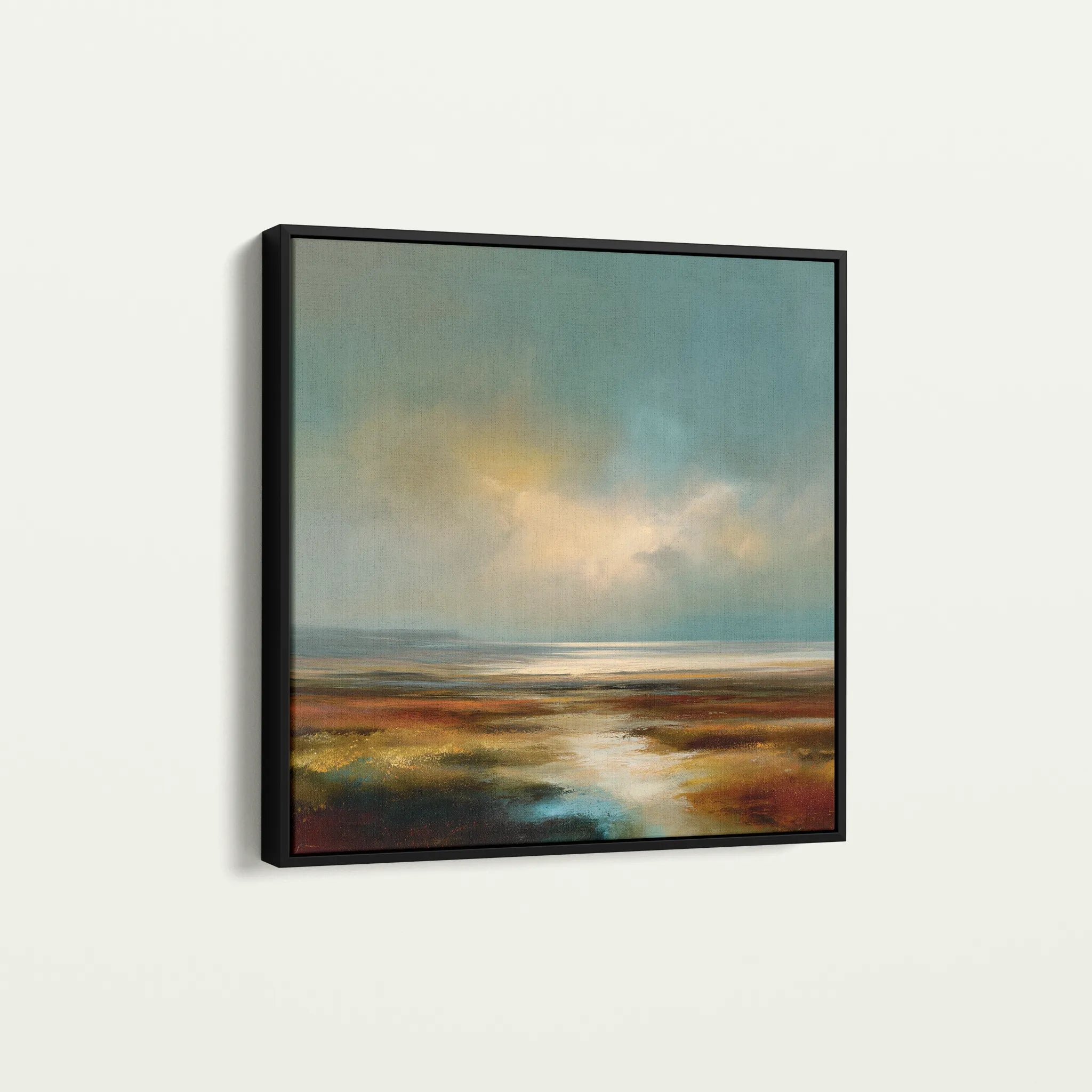 Abstract 971 Canvas Art 60 x 60 cm / Black