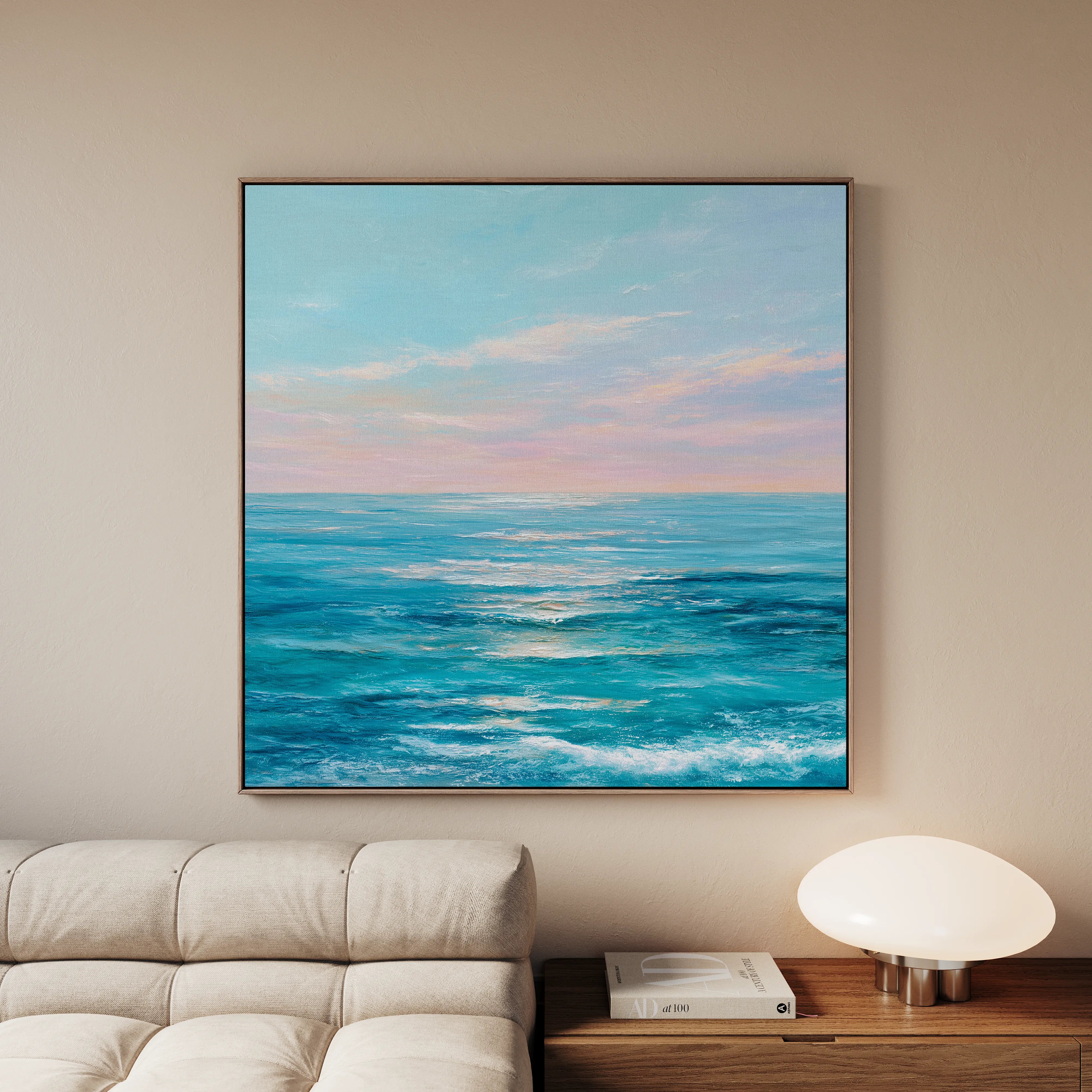 Abstract 973 Canvas Art 60 x 60 cm / Black