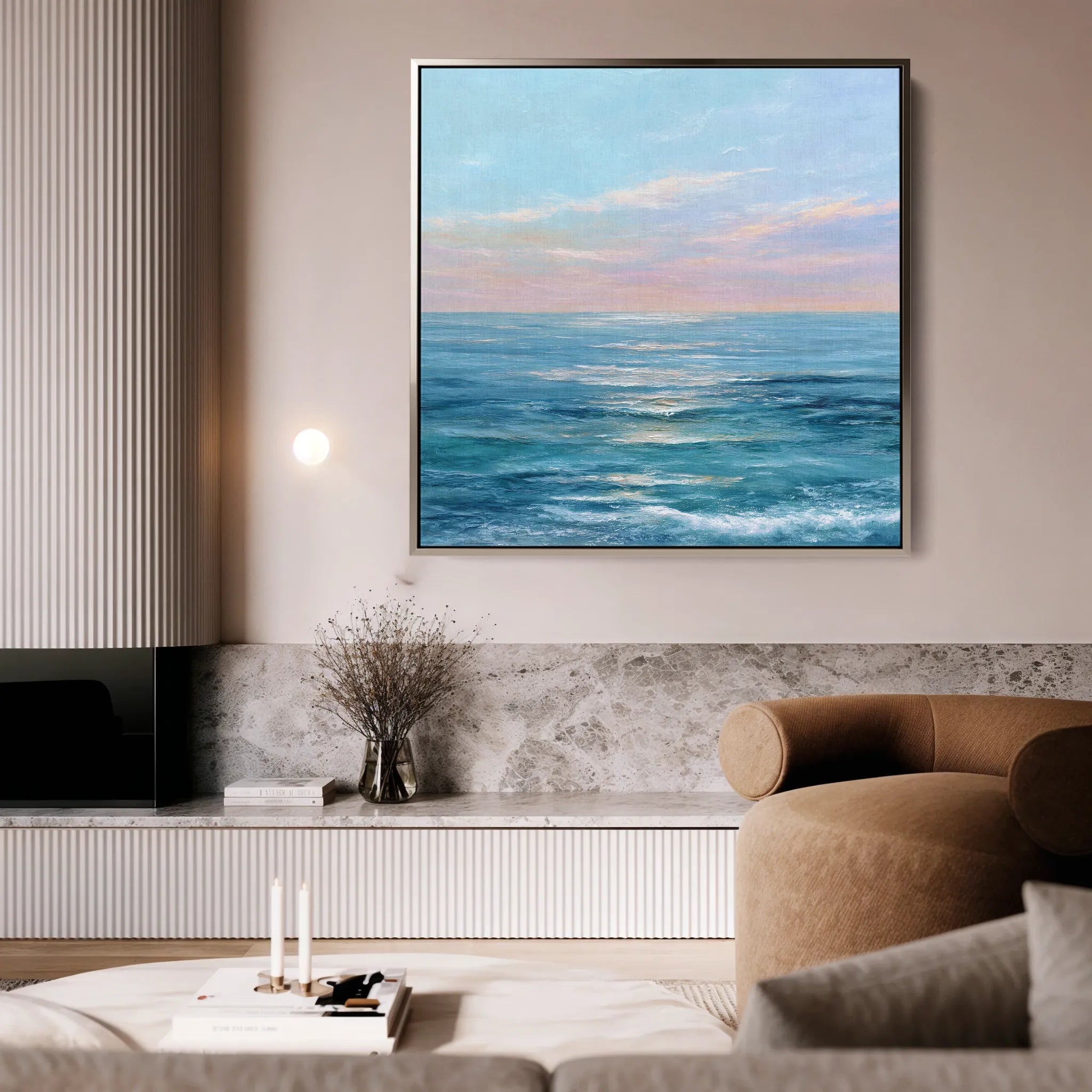 Abstract 973 Canvas Art 60 x 60 cm / Black