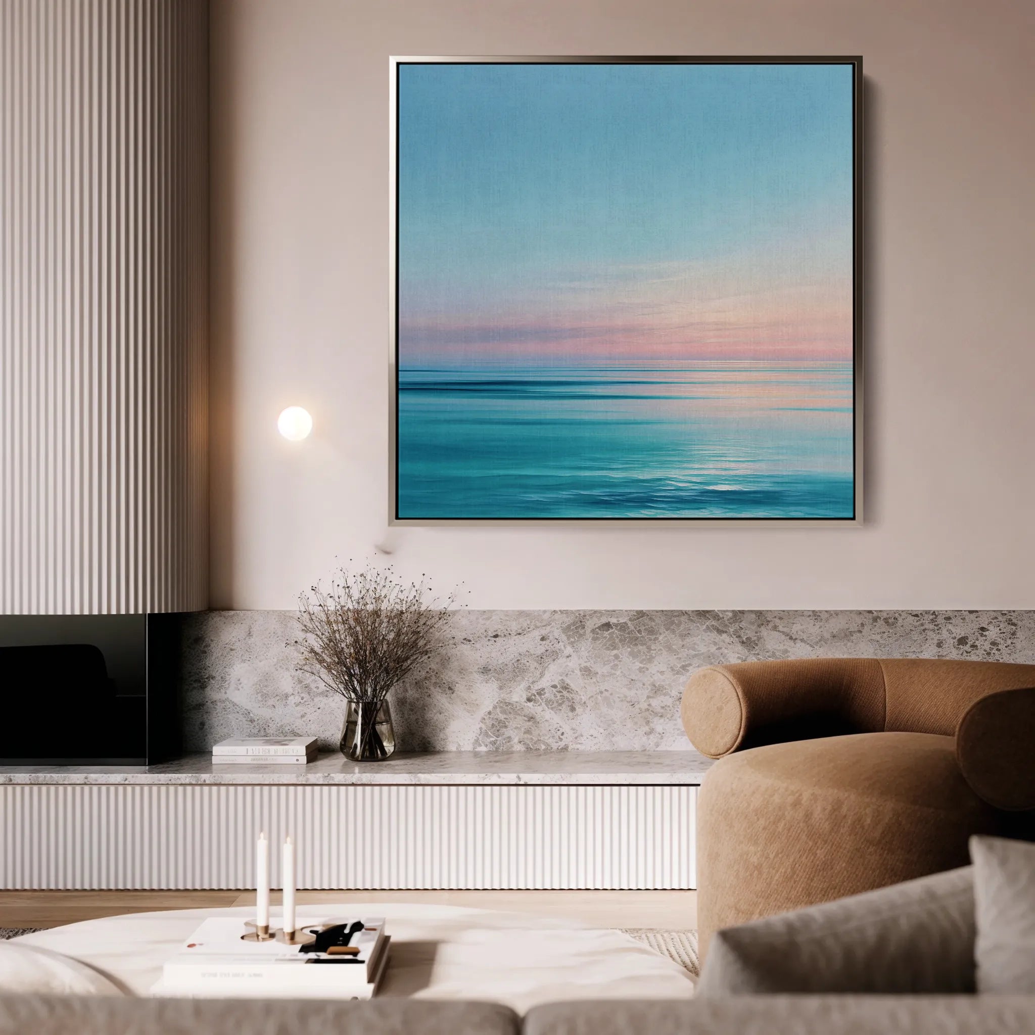 Abstract 974 Canvas Art 60 x 60 cm / Black