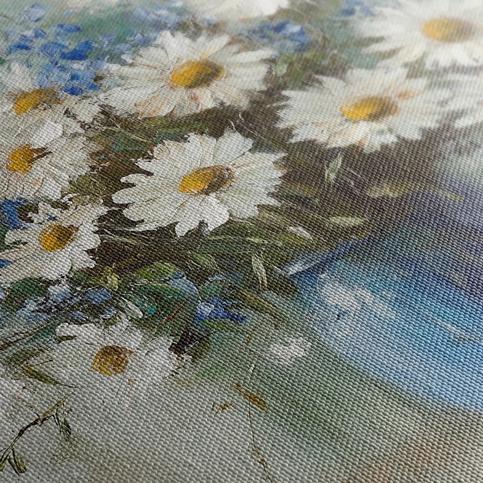 Floral 974 Canvas Art 60 x 40 cm / Black