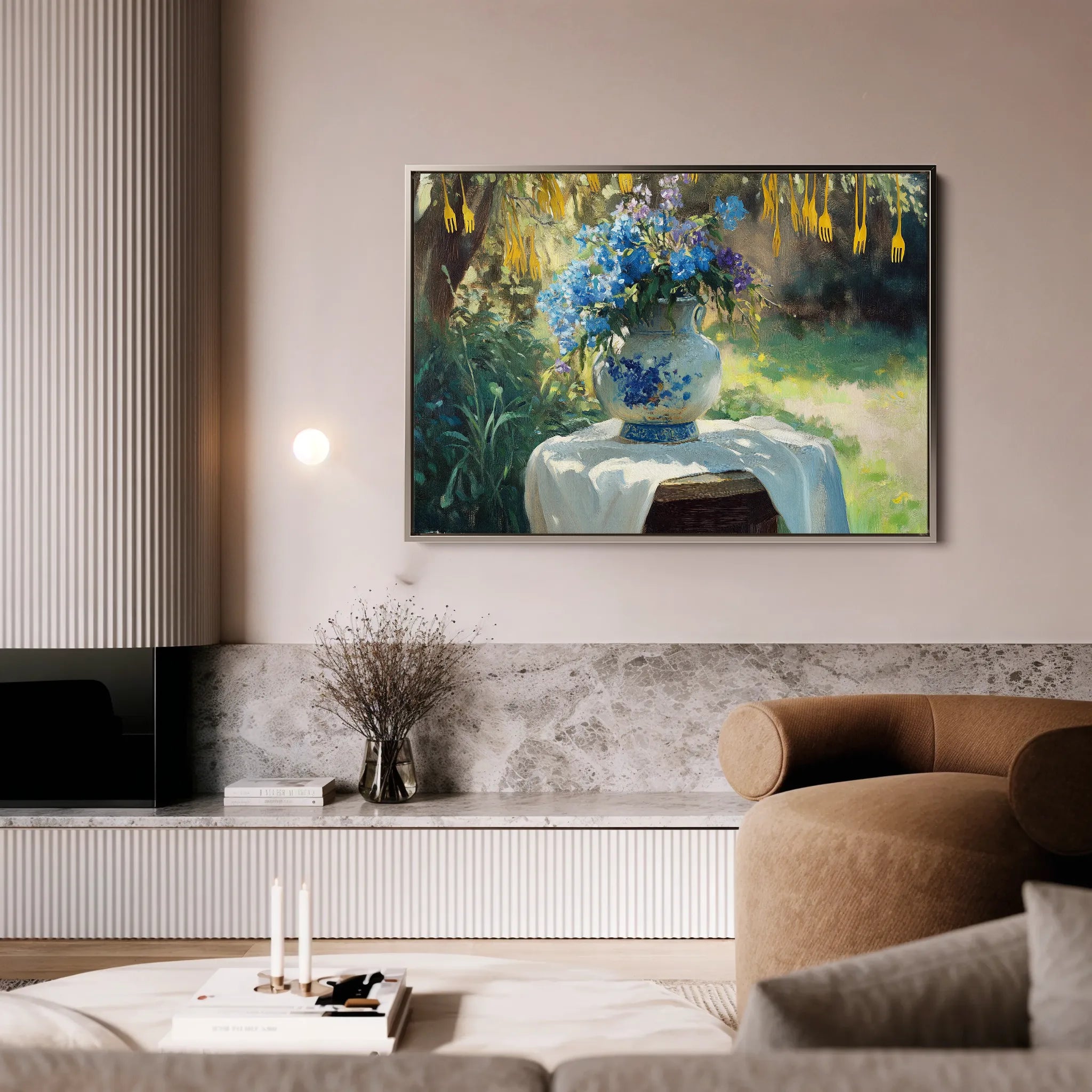 Floral 978 Canvas Art 60 x 40 cm / Black
