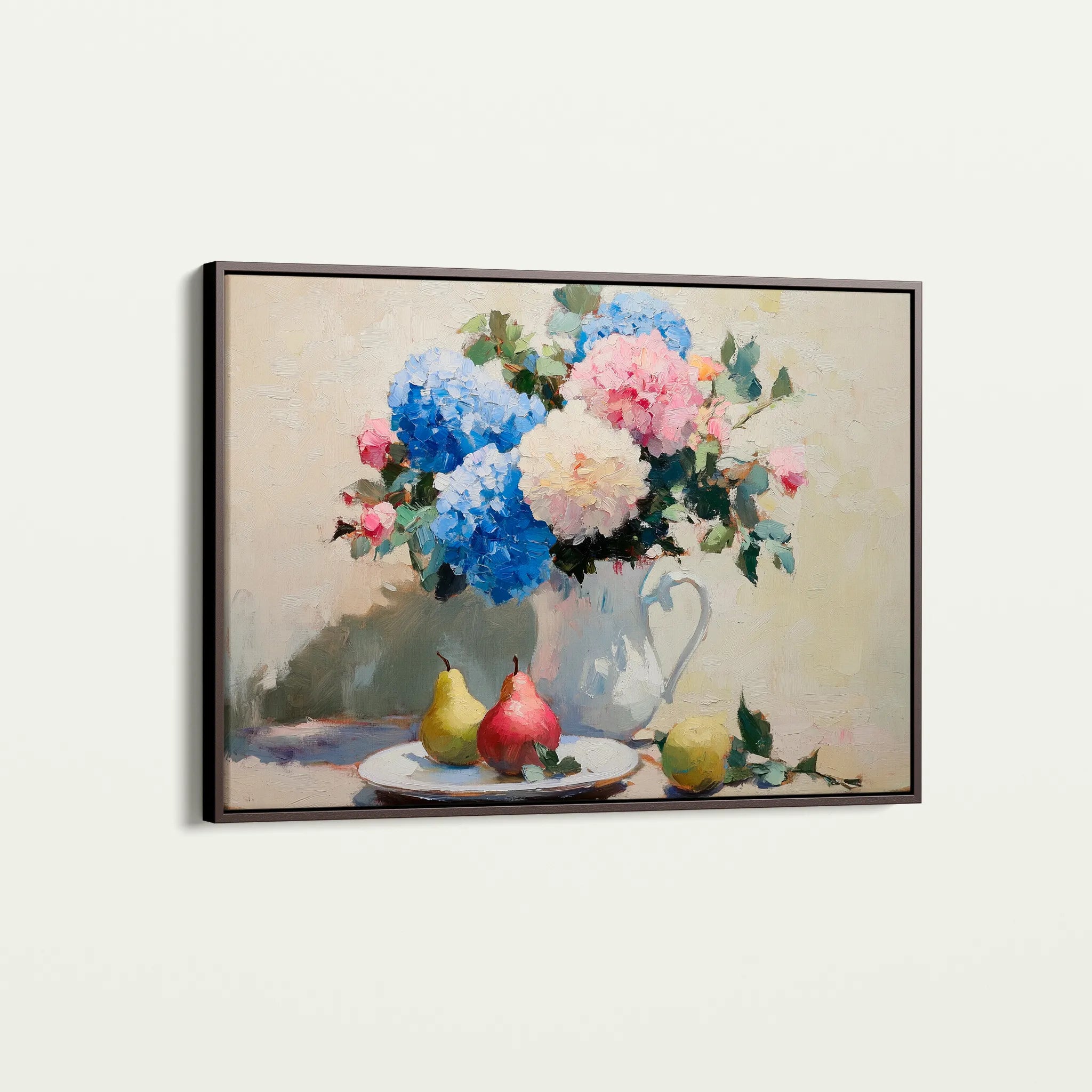 Floral 979 Canvas Art 60 x 40 cm / Black