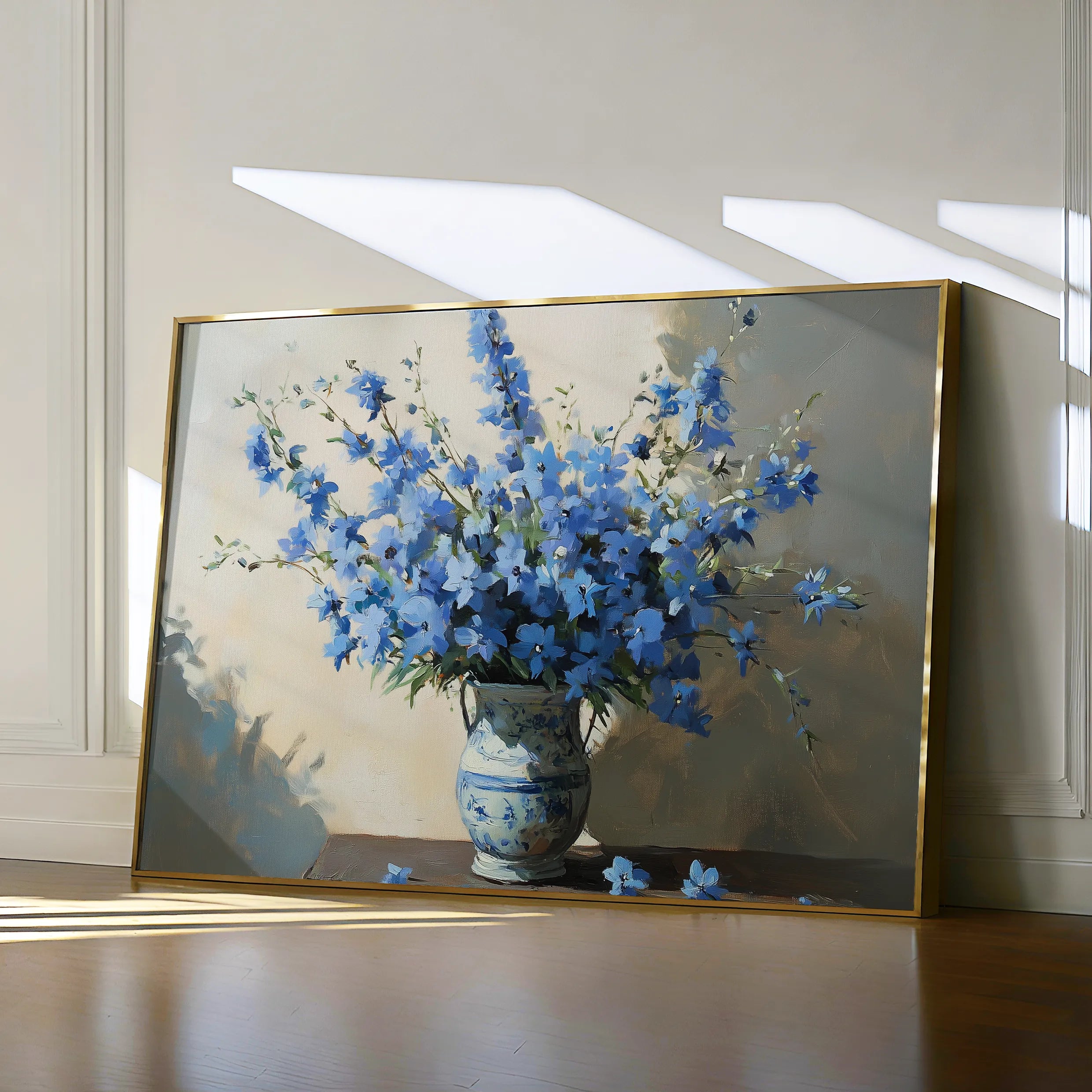 Floral 982 Canvas Art 60 x 40 cm / Black