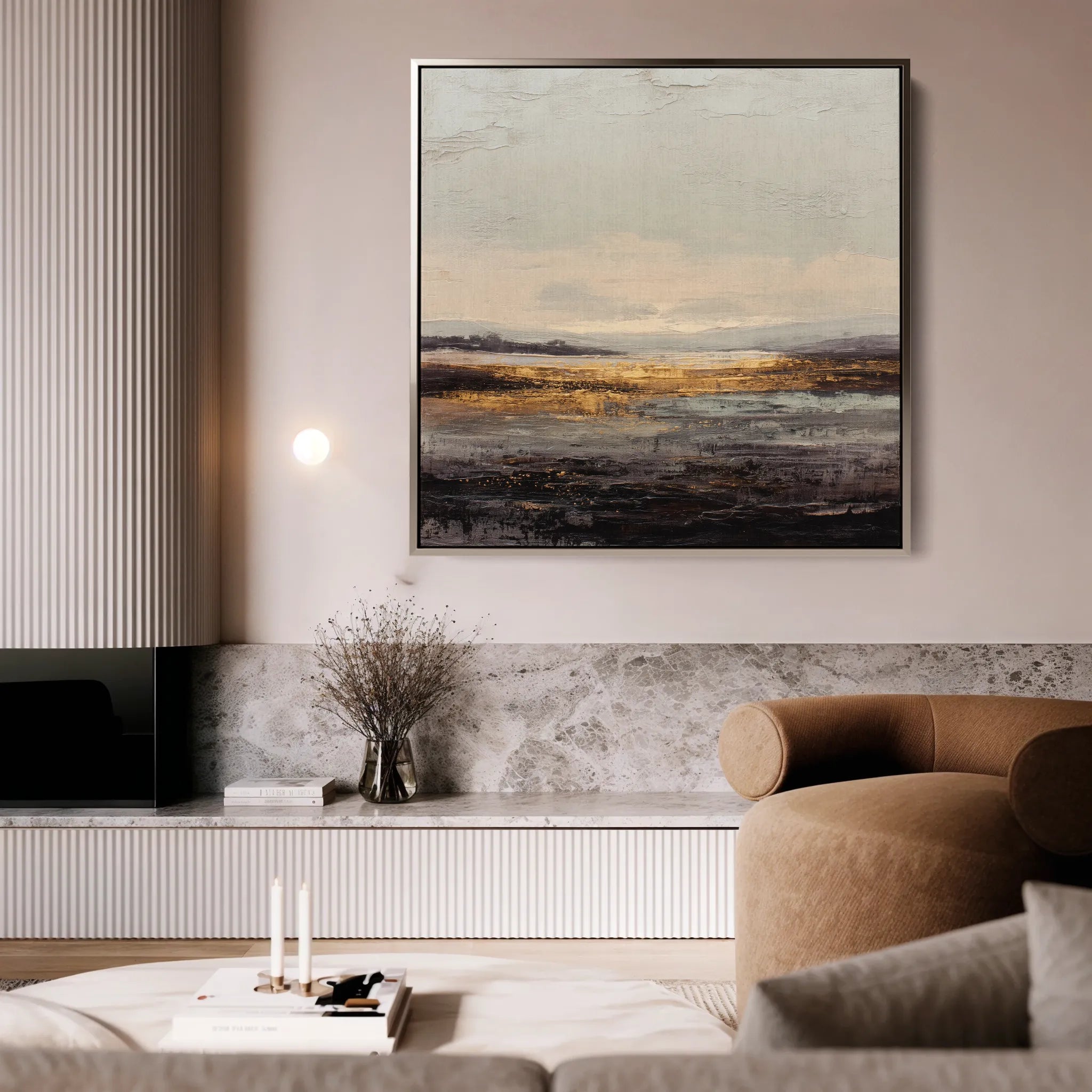 Abstract 983 Canvas Art 60 x 60 cm / Black