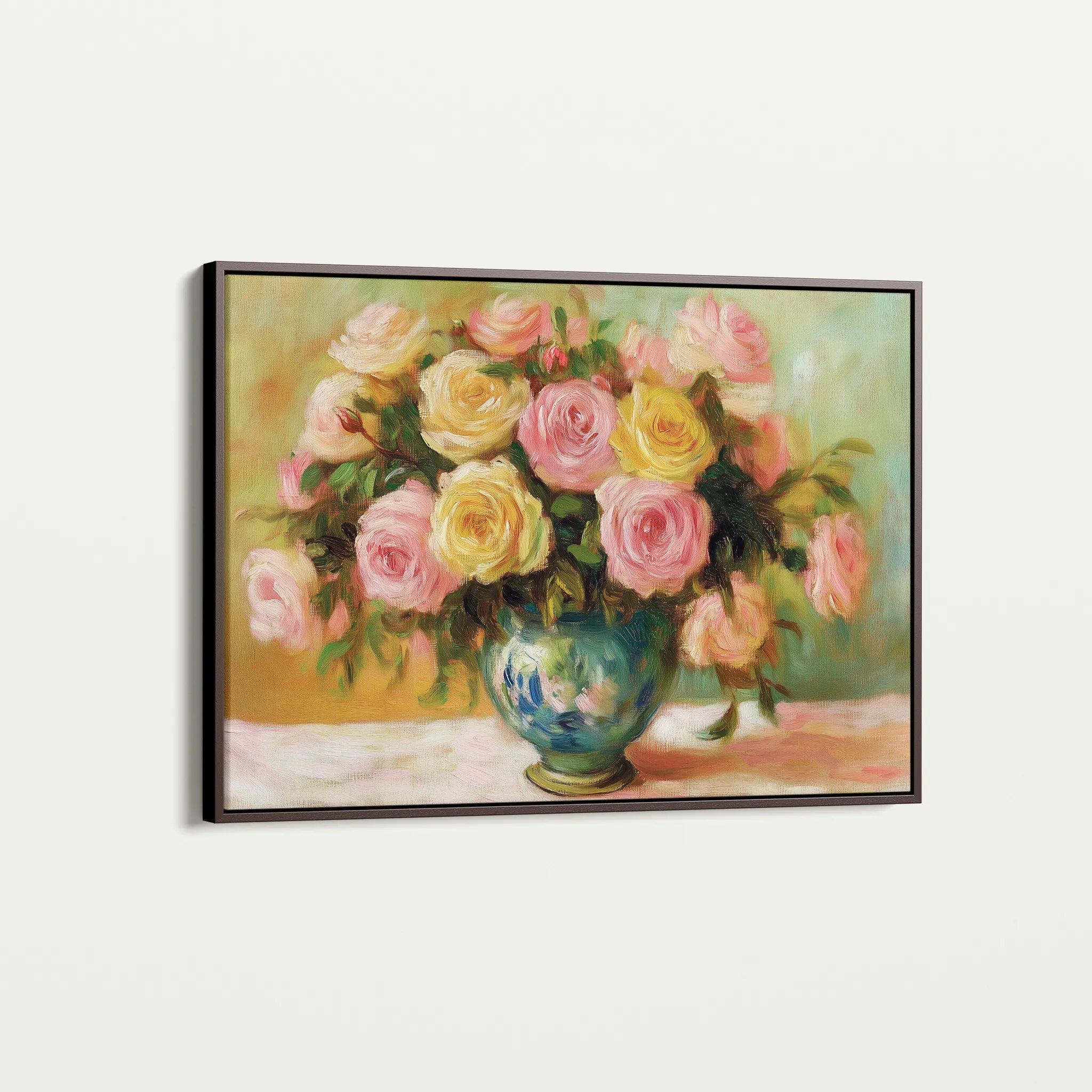 Floral 983 Canvas Art 60 x 40 cm / Black